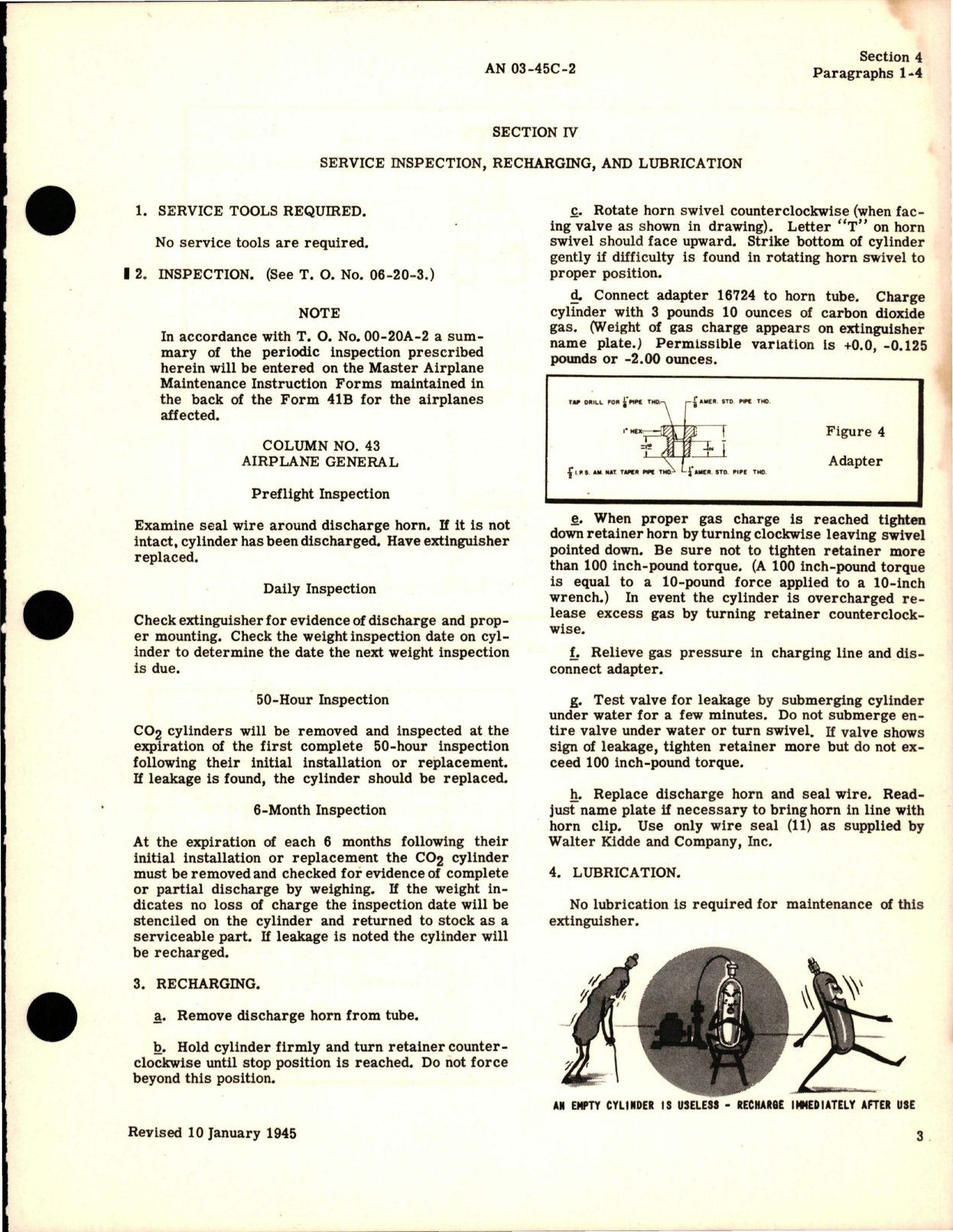 Sample page 7 from AirCorps Library document: Instructions with Parts Catalog for A-17 Portable Fire Extinguisher