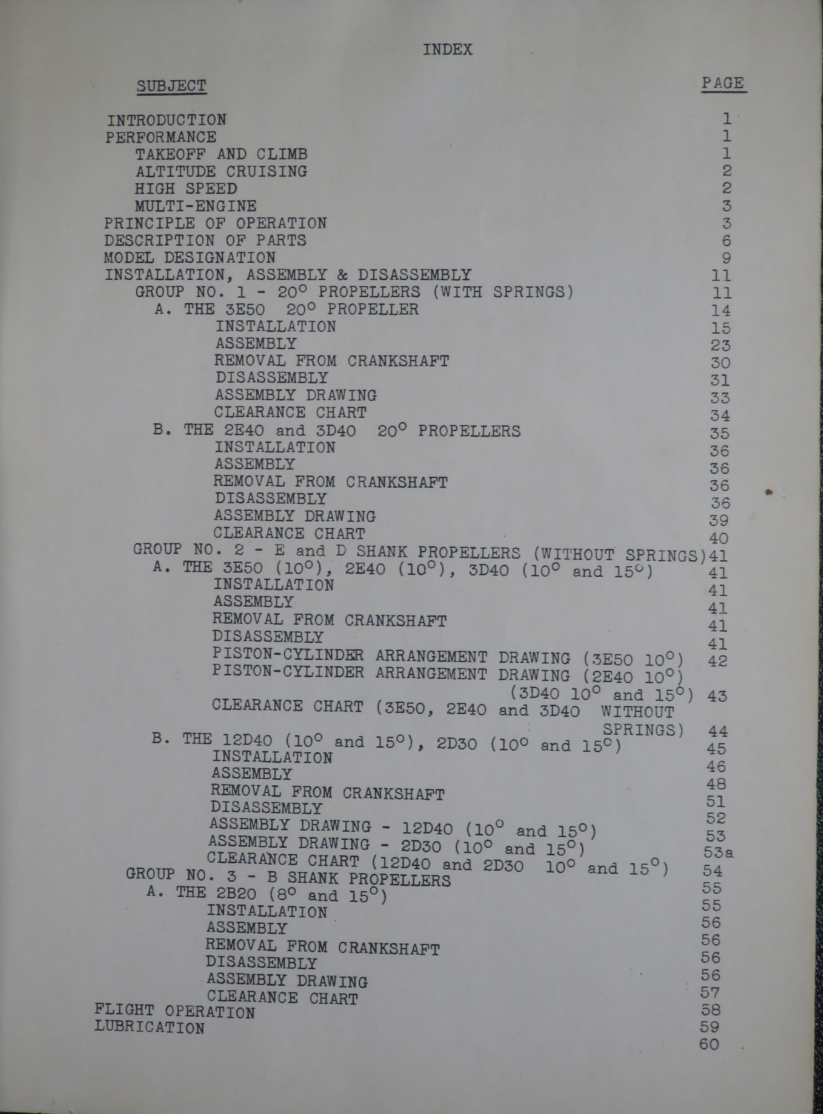 Sample page 5 from AirCorps Library document: Service, Operation and Maintenance Instructions for Controllable and Constant Speed Propellers