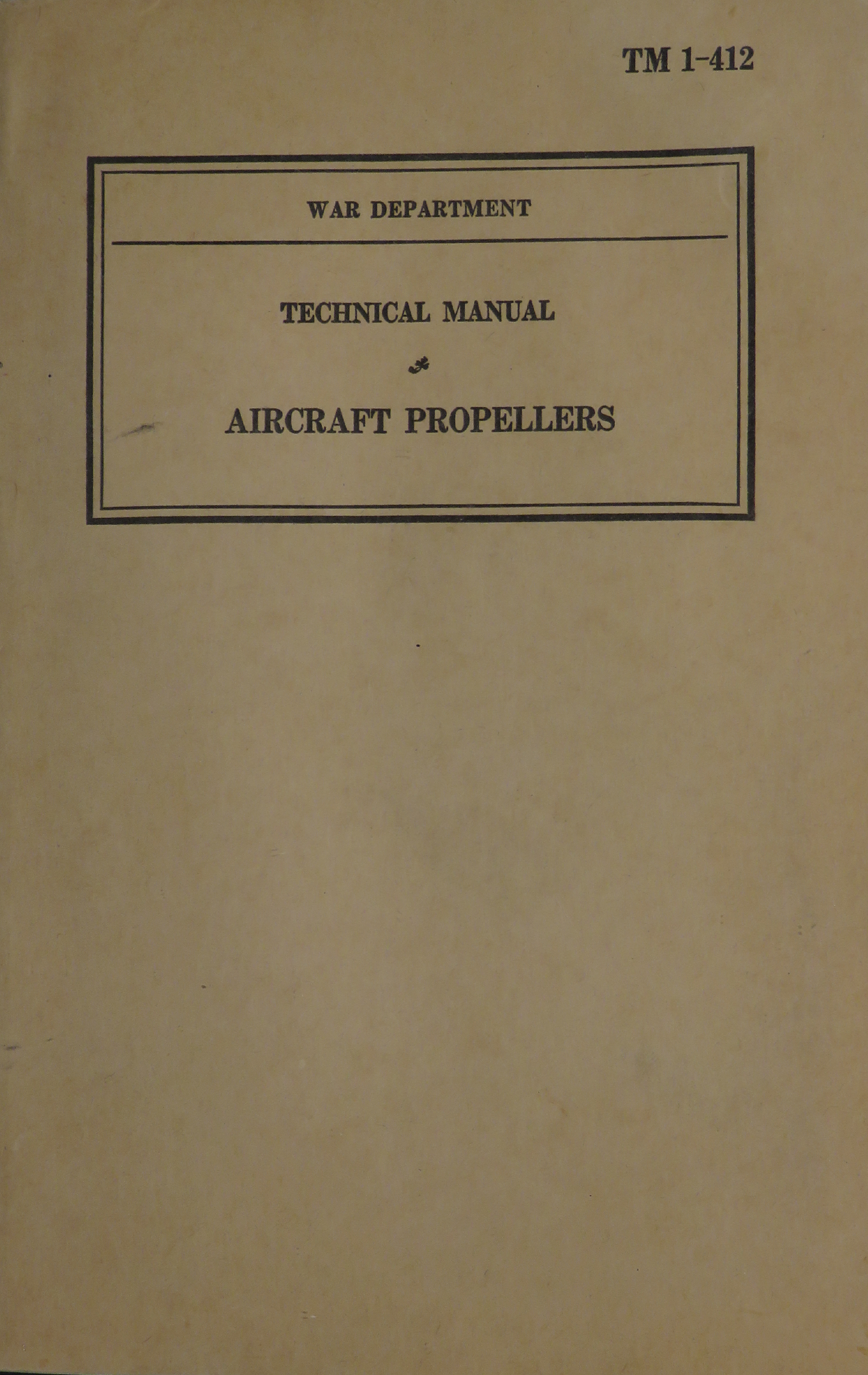Sample page 1 from AirCorps Library document: Technical Manual for Aircraft Propellers