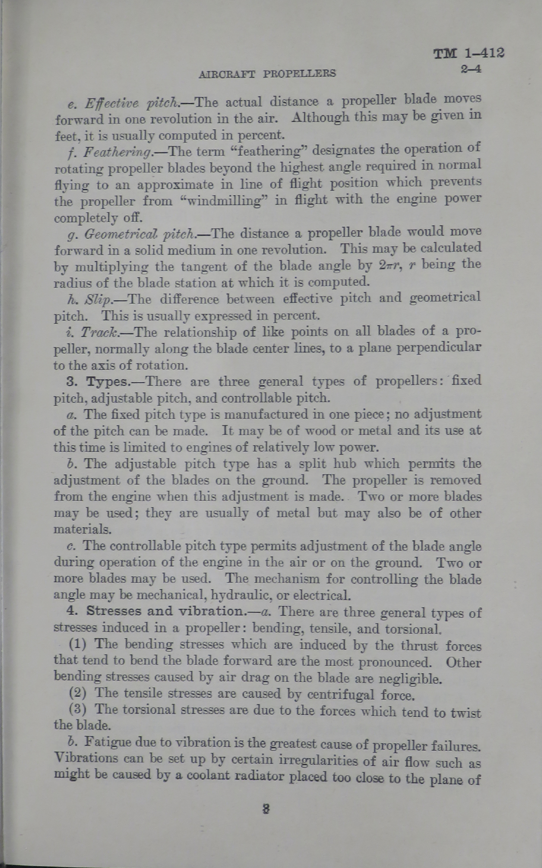 Sample page 5 from AirCorps Library document: Technical Manual for Aircraft Propellers