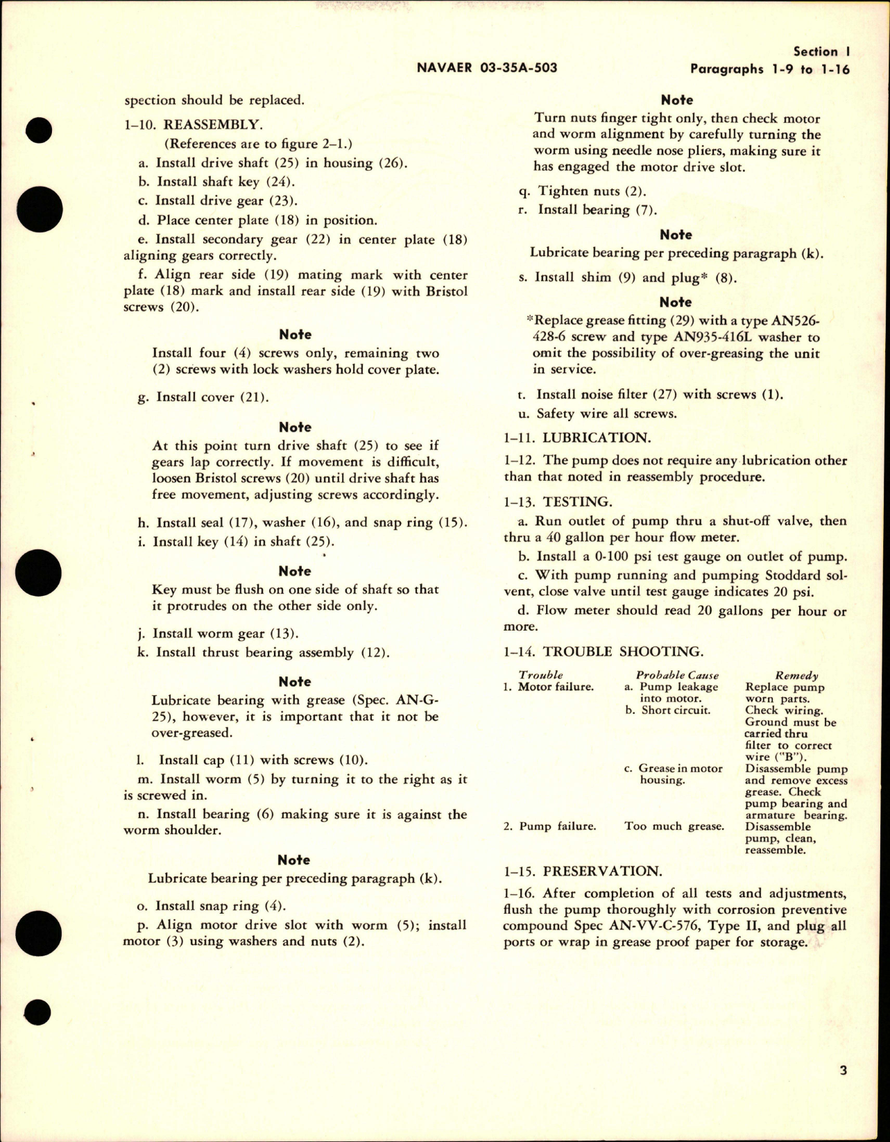 Sample page 5 from AirCorps Library document: Overhaul Instructions with Parts Catalog for Windshield Degreaser Pump - Model 1505-5 
