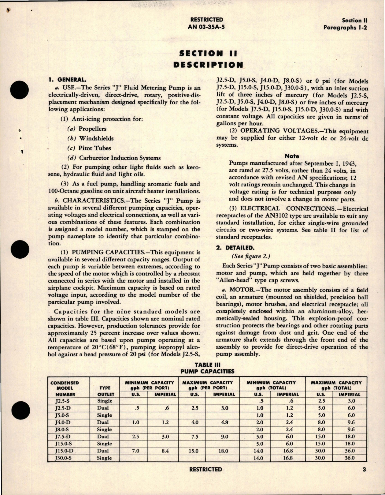 Sample page 7 from AirCorps Library document: Instructions with Interchangeable Assembly Parts List for Fluid Metering Pump - J Series - Electric Driven 