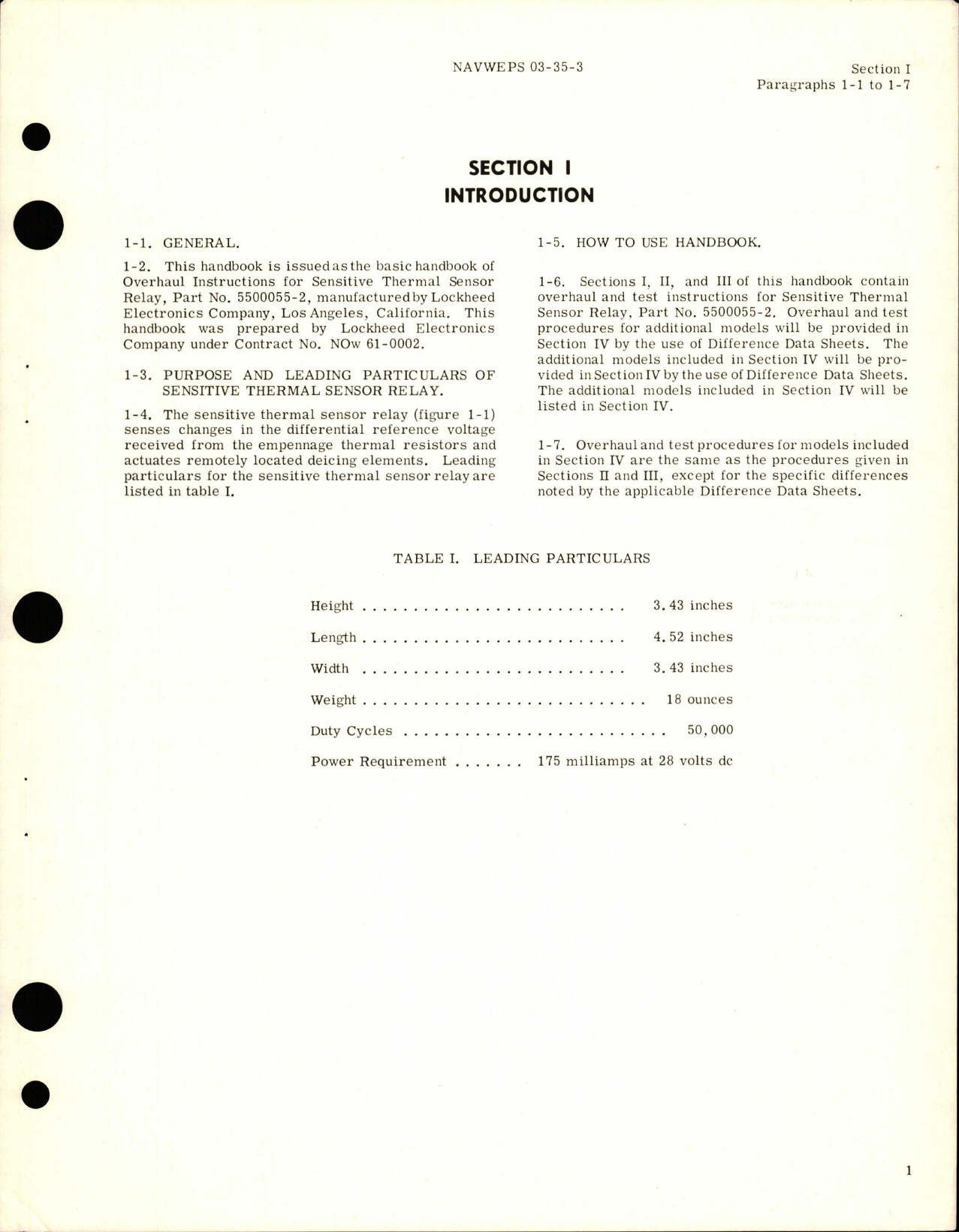 Sample page 5 from AirCorps Library document: Overhaul Instructions for Sensitive Thermal Sensor Relay - Part 5500055-2
