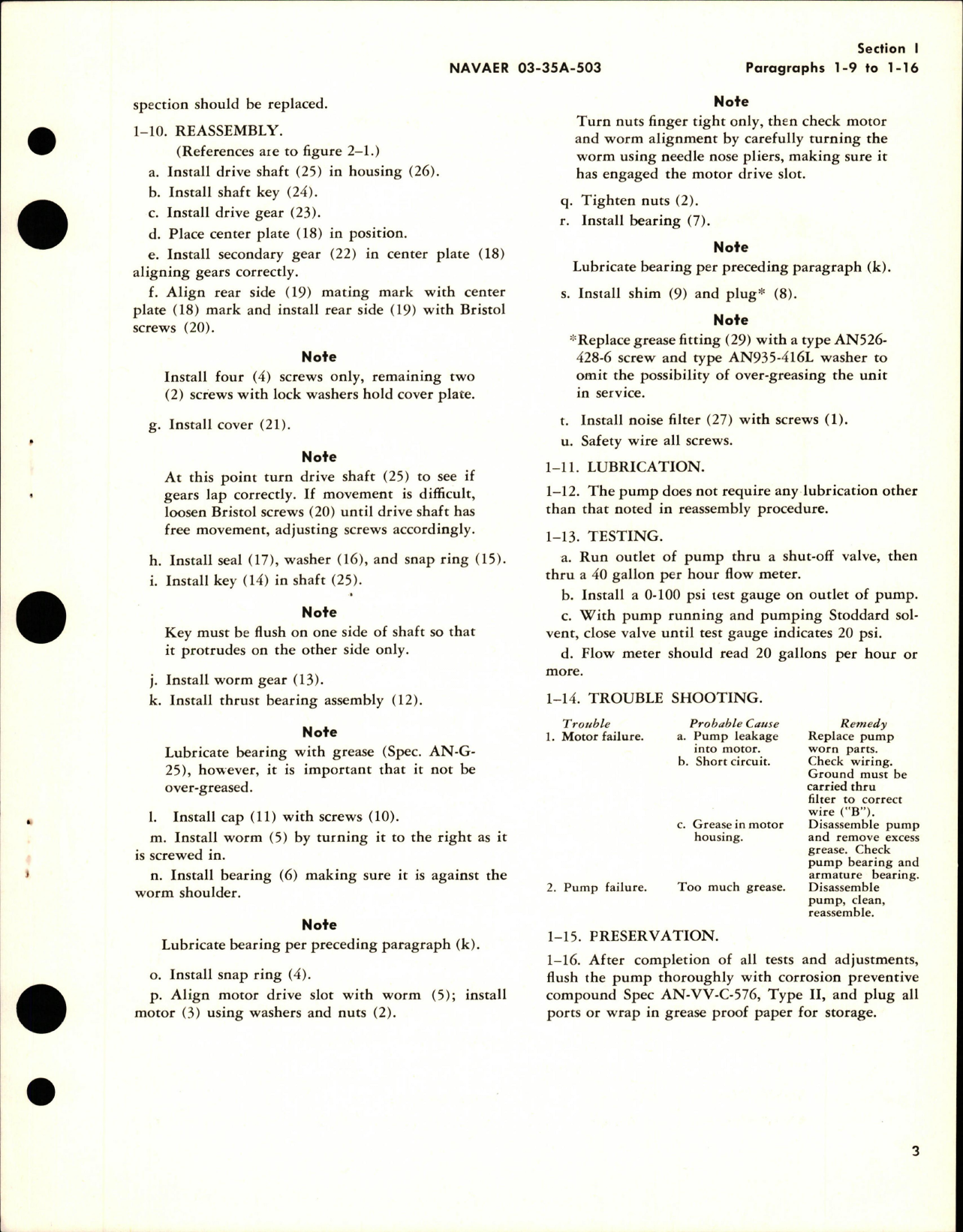 Sample page 5 from AirCorps Library document: Overhaul Instructions with Parts Catalog for Windshield Degreaser Pump - Model 1505-5
