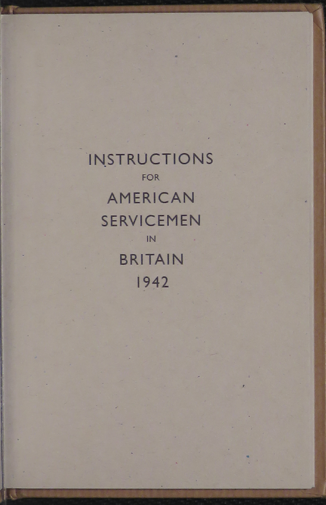 Sample page 5 from AirCorps Library document: Instructions for American Servicemen in Britain