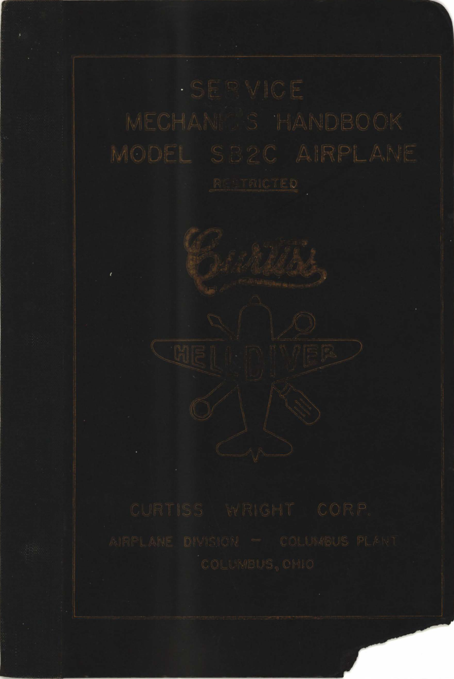 Sample page 1 from AirCorps Library document: Service Mechanics Handbook for Model SB2C Helldiver