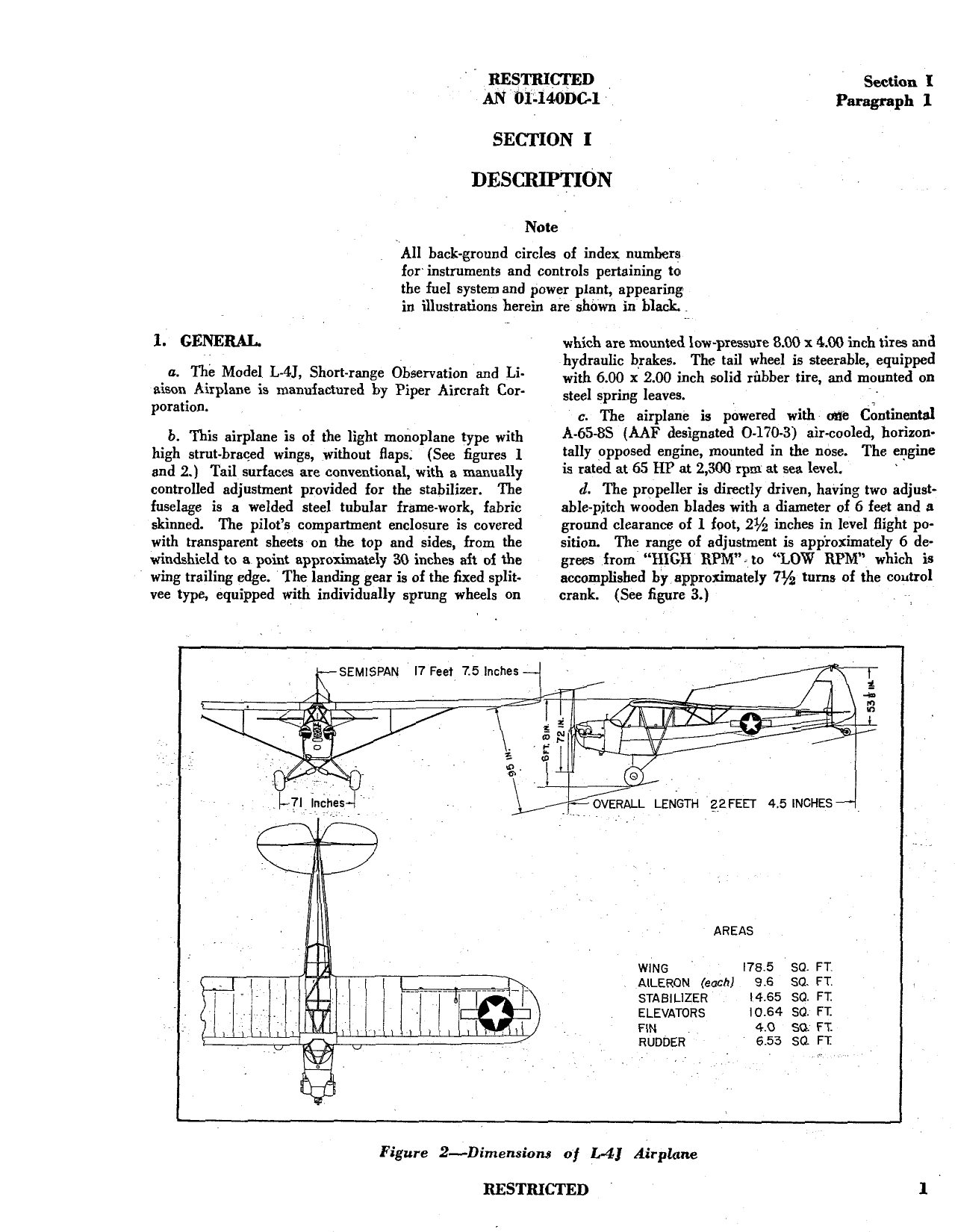 Sample page 5 from AirCorps Library document: Pilot's Flight Operating Instructions for Army Model L-4J