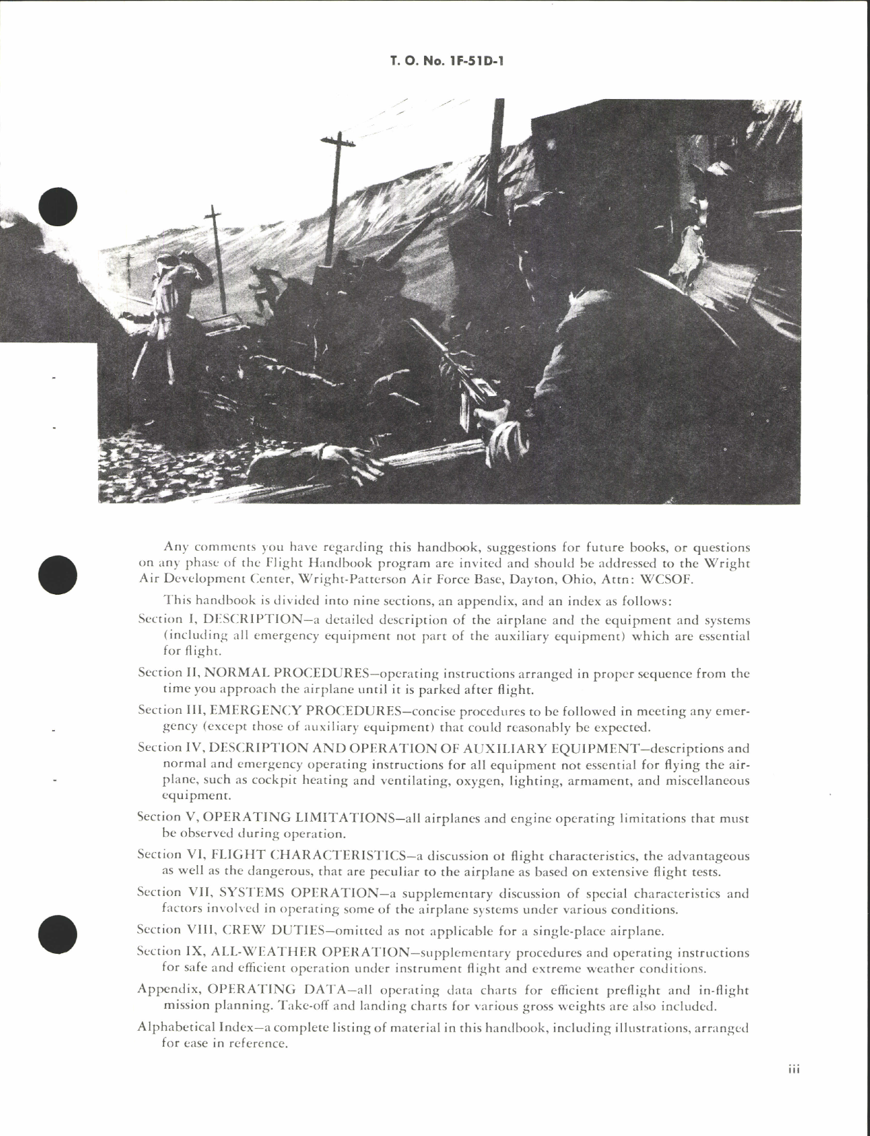 Sample page 5 from AirCorps Library document: Flight Handbook for F-51D
