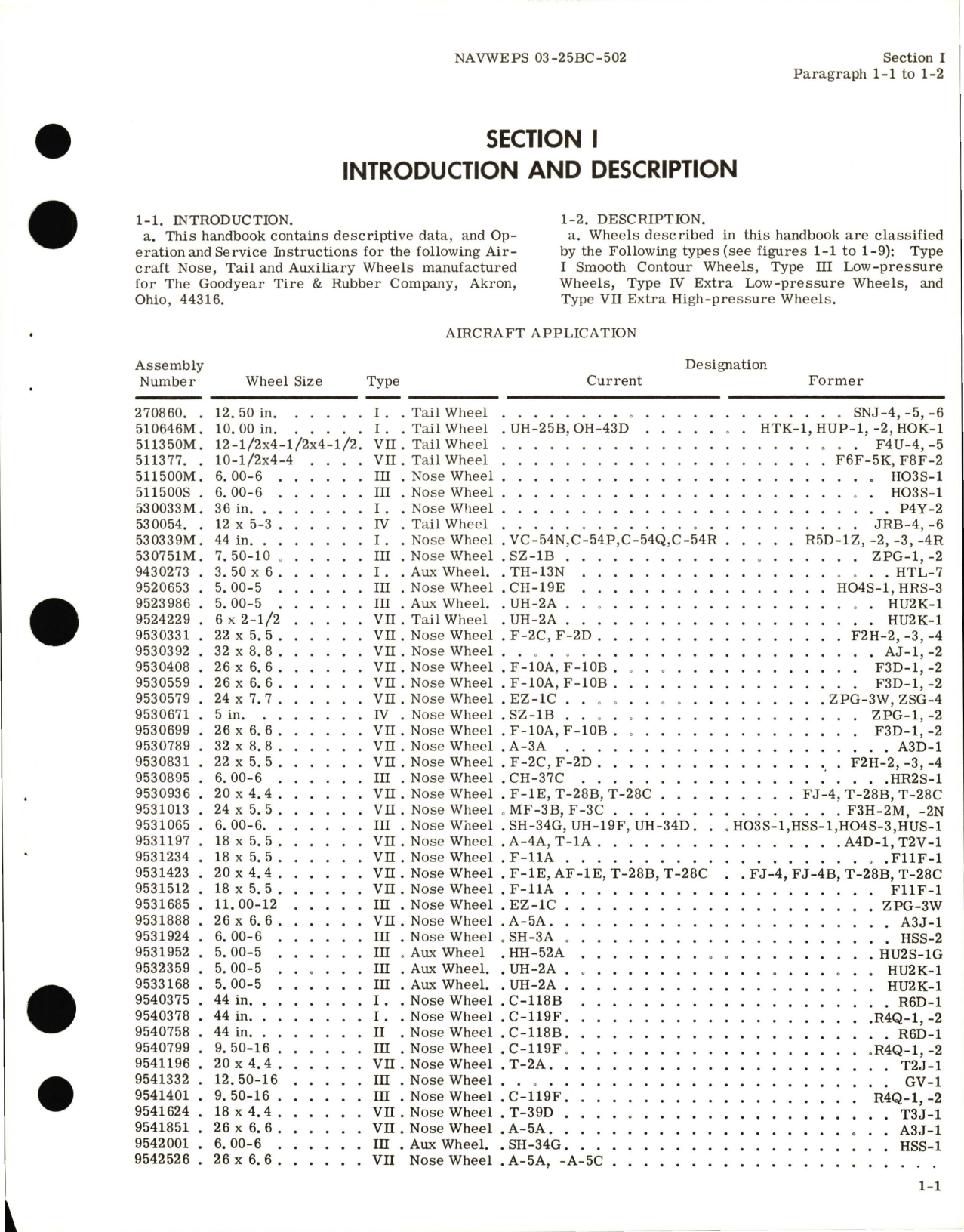 Sample page 5 from AirCorps Library document: Operation and Service Instructions for Nose, Tail, and Auxiliary Wheels