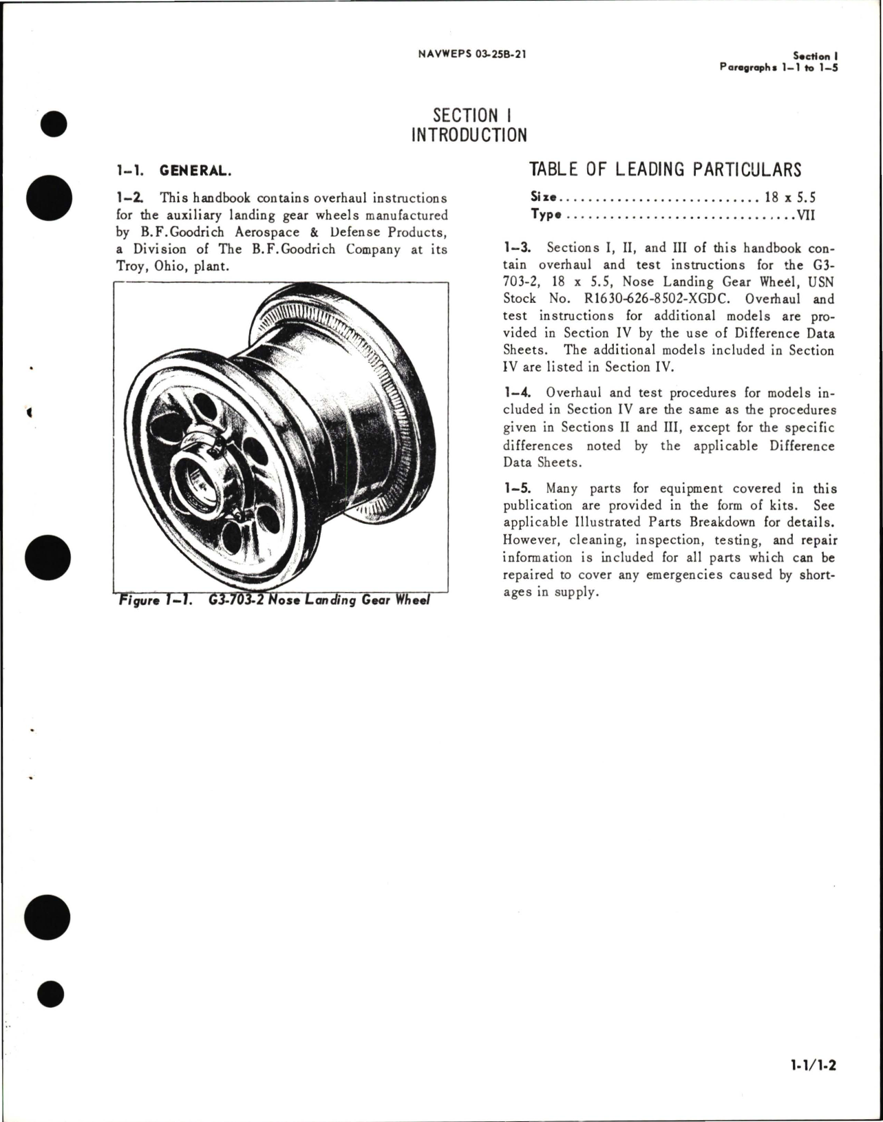 Sample page 7 from AirCorps Library document: Overhaul Instructions for Auxiliary Landing Gear Wheels 