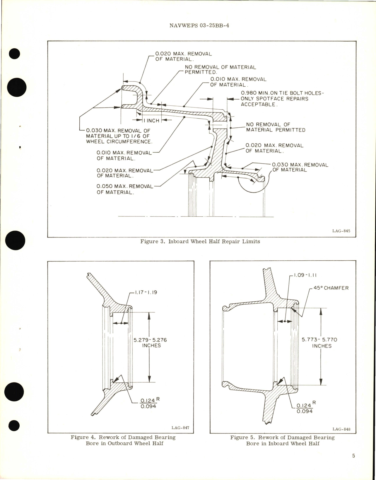 Sample page 7 from AirCorps Library document: Overhaul Instructions with Parts for Main Wheel Assembly for Part No. 153400-1 