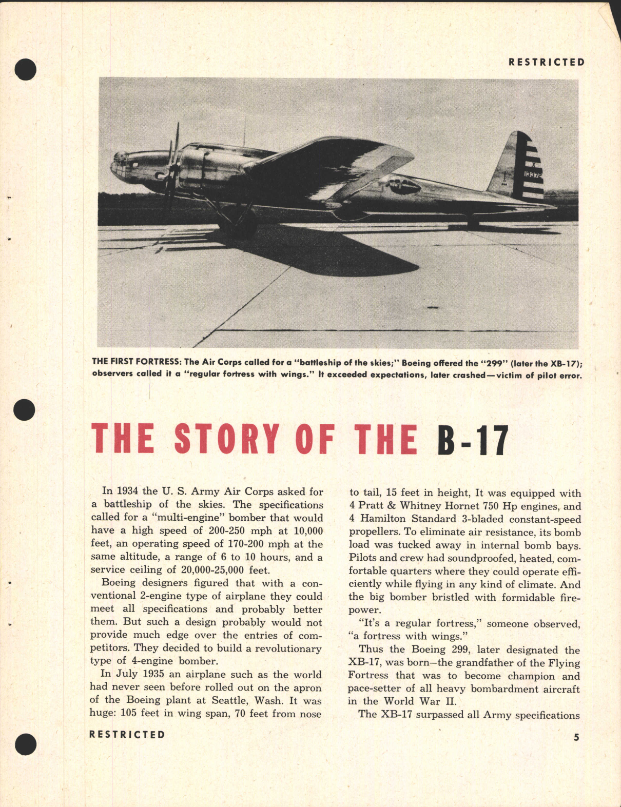 Sample page 7 from AirCorps Library document: Pilot Training Manual for the B-17 Flying Fortress