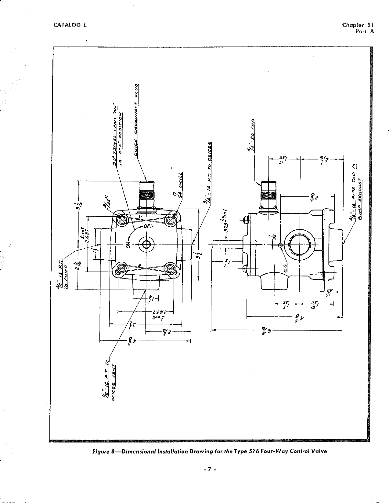 Sample page 7 from AirCorps Library document: Operating and Service Instructions for De-Icer Air Distributing Valves and 4-Way Control Valves