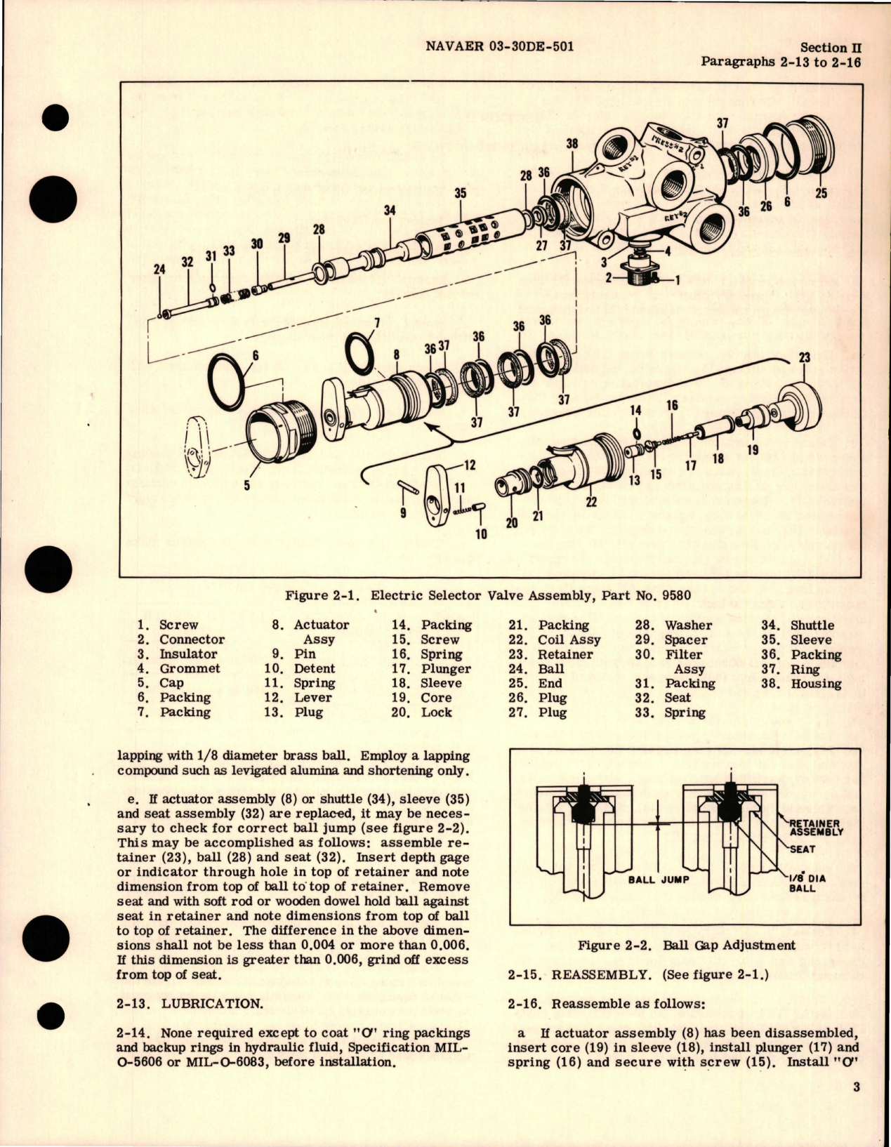 Sample page 7 from AirCorps Library document: Overhaul Instructions for Electric Selector Valve Assembly - Part 9580 and 9580-1