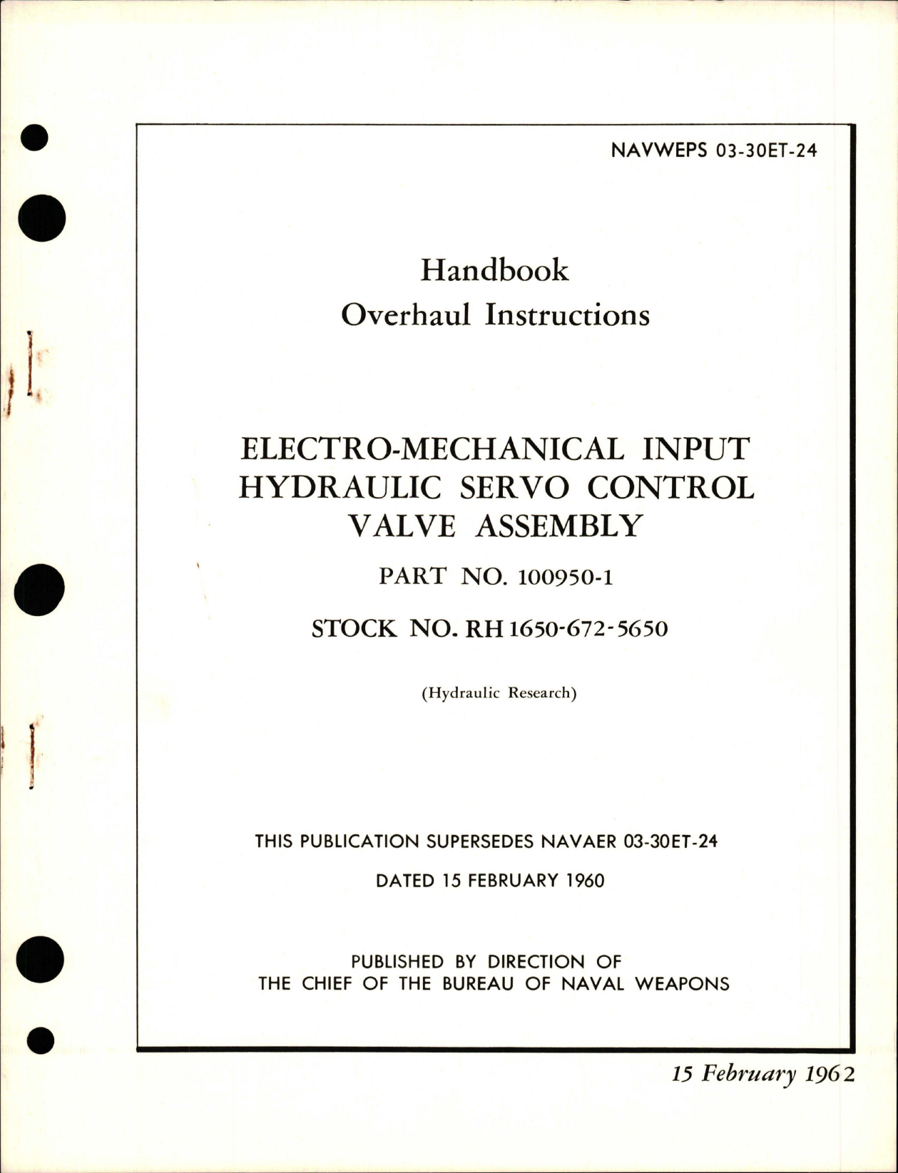 Sample page 1 from AirCorps Library document: Overhaul Instructions with Parts Breakdown for Motor Operated Shutoff Valve - Part AV16E1131B