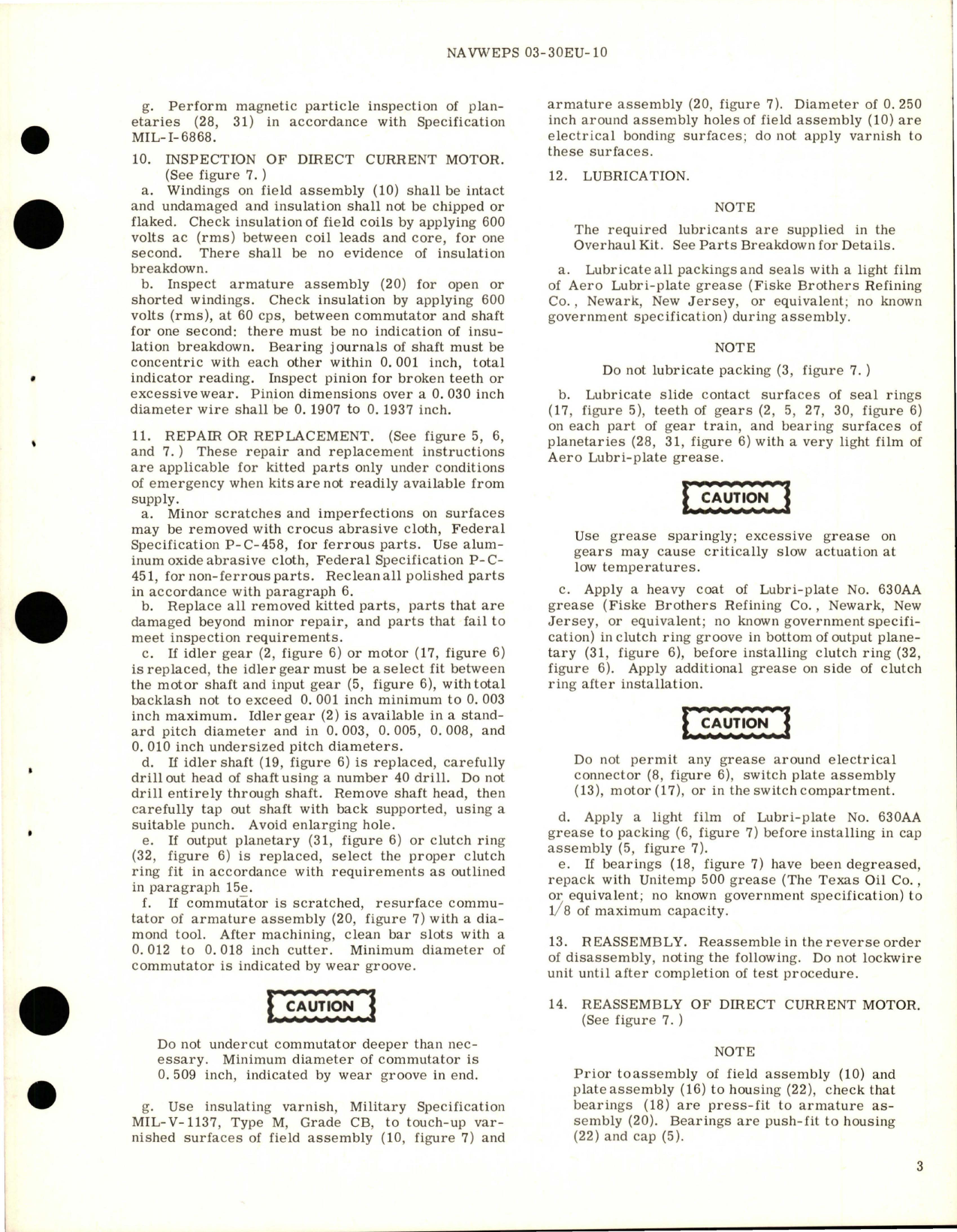 Sample page 5 from AirCorps Library document: Overhaul Instructions with Parts Breakdown for Motor Operated Gate Valve - Part AV16B1464C 