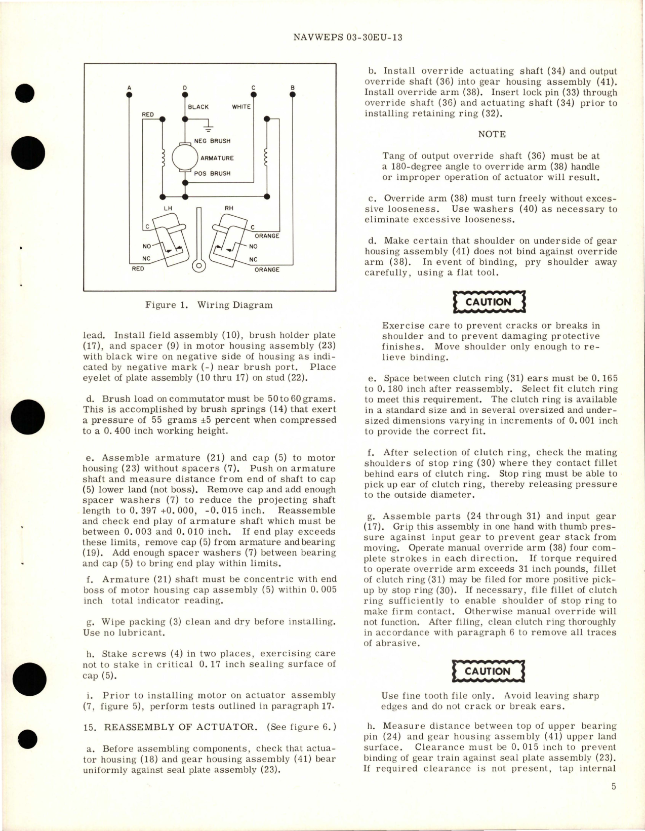 Sample page 7 from AirCorps Library document: Overhaul Instructions with Parts Breakdown for Motor Operated Gate Valve - Part AV16B1208D
