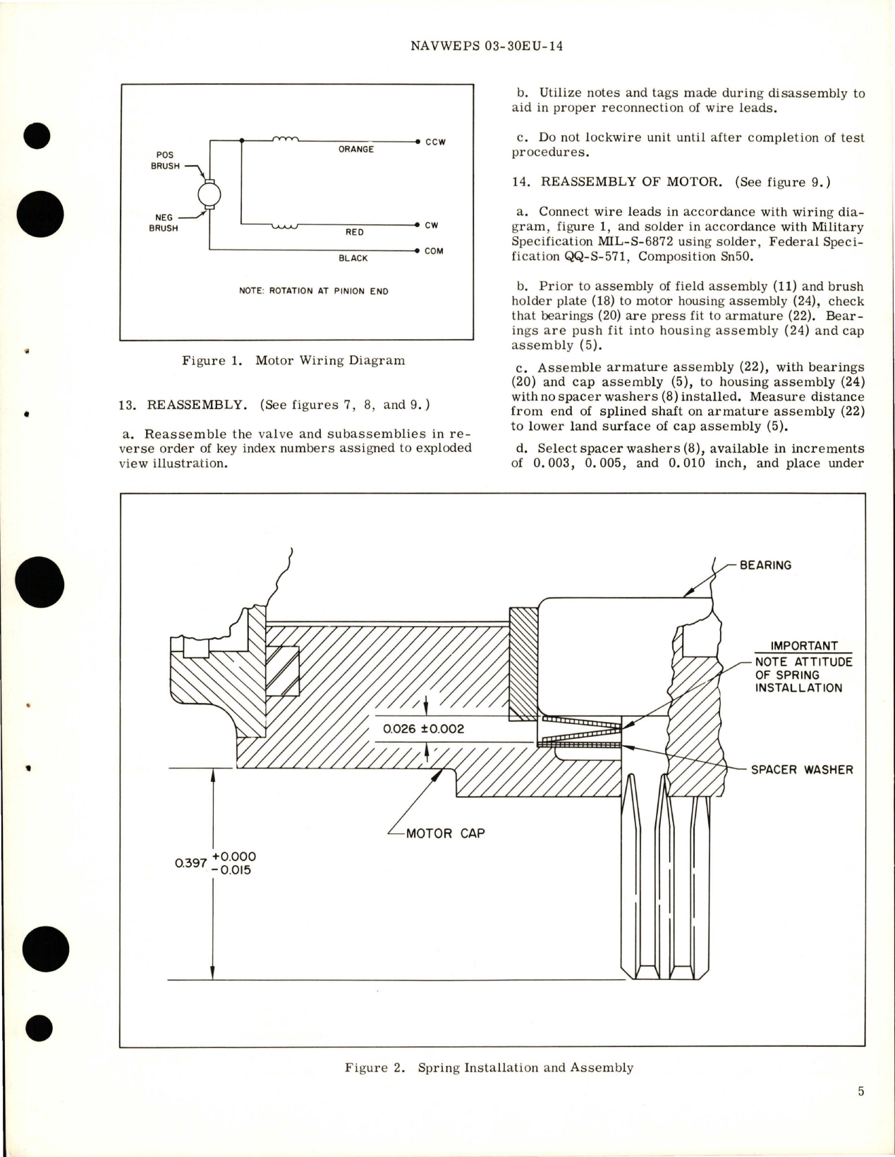 Sample page 7 from AirCorps Library document: Overhaul Instructions with Parts Breakdown for Manual Override Pull Out Type Motor Operated Gate Valve - Parts AV16B1406C and AV16B1406C2