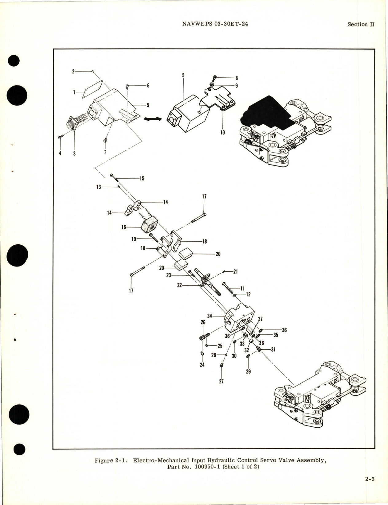 Sample page 9 from AirCorps Library document: Overhaul Instructions for Electro-Mechanical Input Hydraulic Servo Control Valve Assy - Part 100950-1