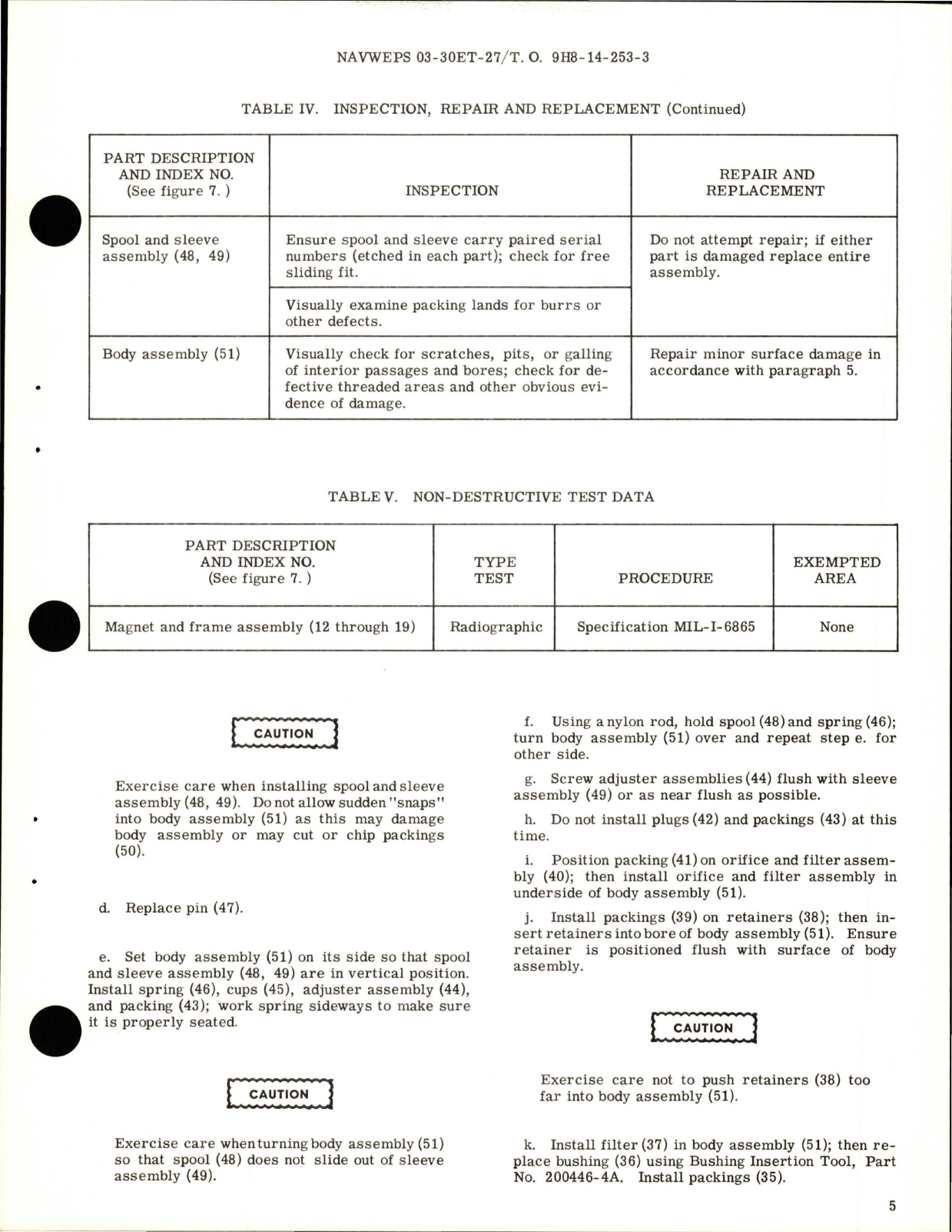 Sample page 7 from AirCorps Library document: Overhaul Instructions with Illustrated Parts for Four-Way Operated Dry Coil Servo Valve - Parts 205400 and 205400A