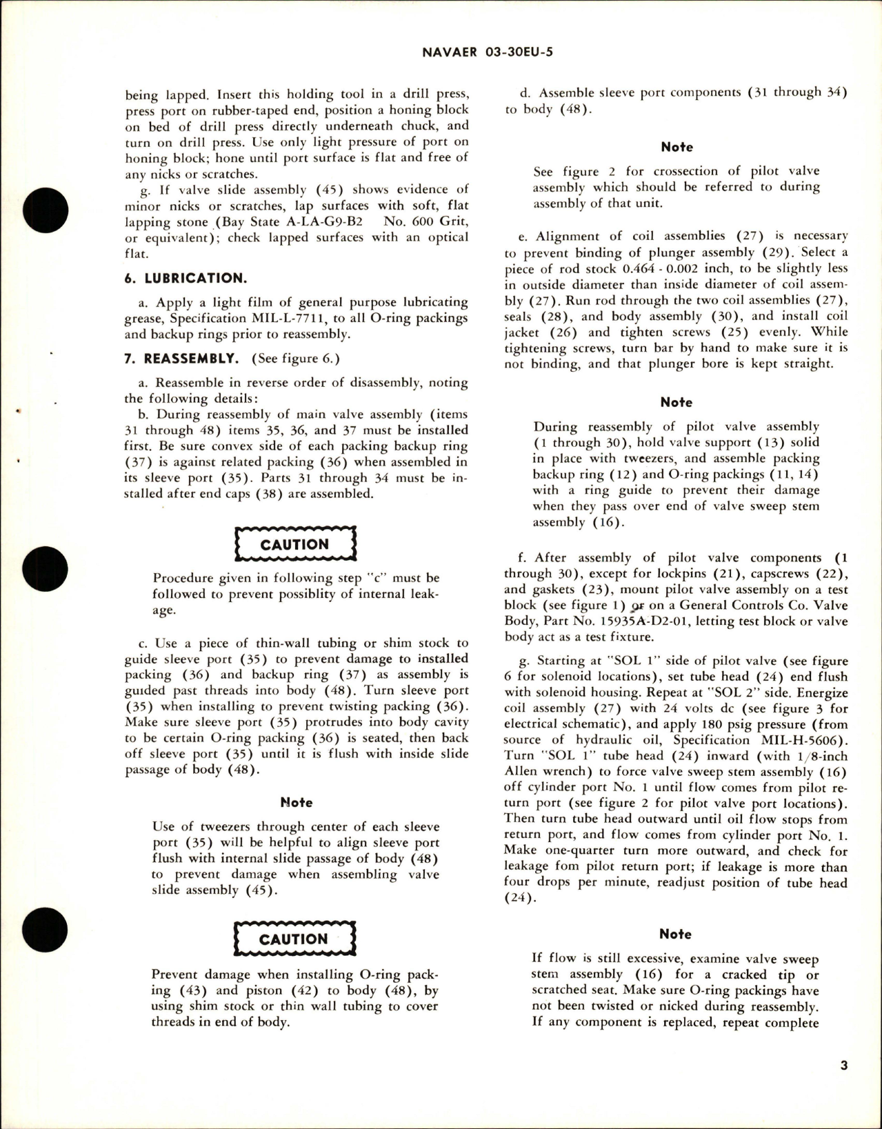 Sample page 5 from AirCorps Library document: Overhaul Instructions with Parts Breakdown for Pilot Operated 4-Way Selector Valve Assembly - Parts AV14B1139 and AV14C1164 