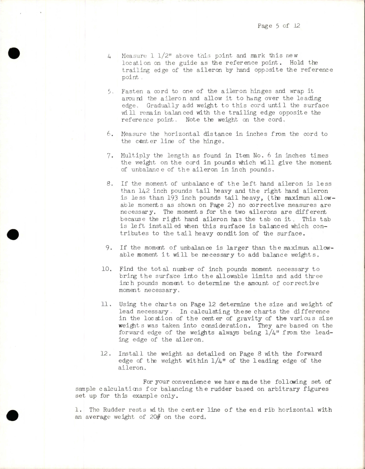 Sample page 5 from AirCorps Library document: Surface Control Balance