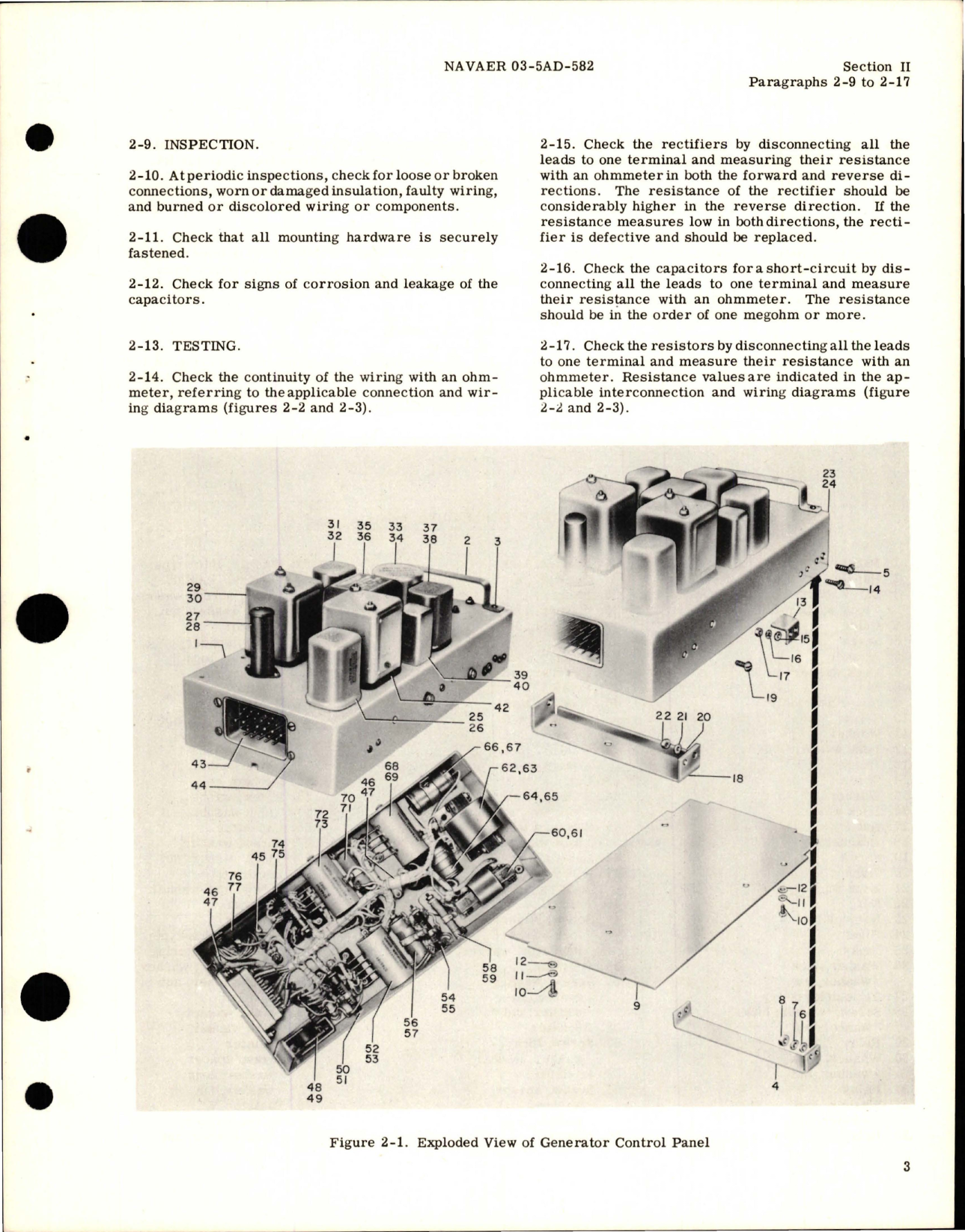 Sample page 7 from AirCorps Library document: Overhaul Instructions for AC Generator Control Panel - Model CR2781F103A2 and CR2781F103B1