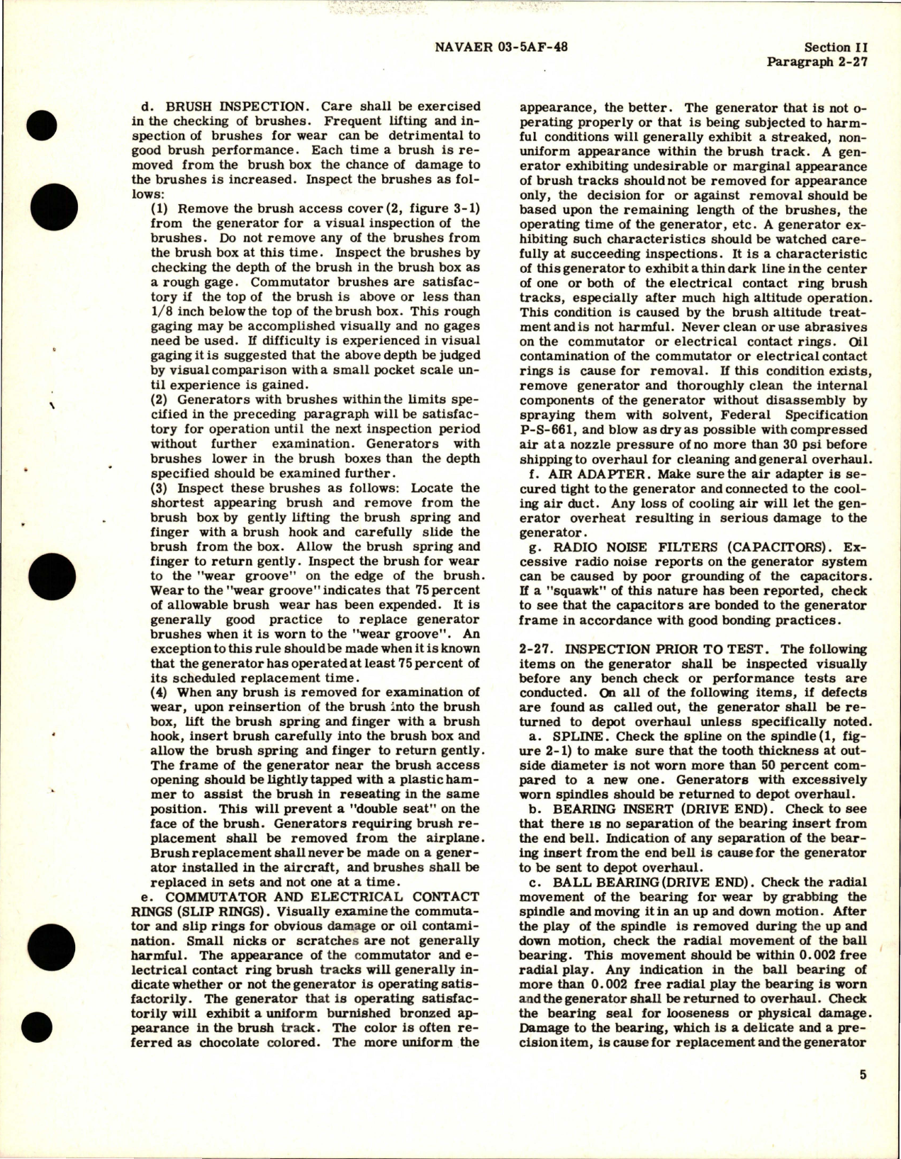 Sample page 9 from AirCorps Library document: Operation, Service and Overhaul Instructions for AC Generator - Parts 903J820-1 and A50J207-2 