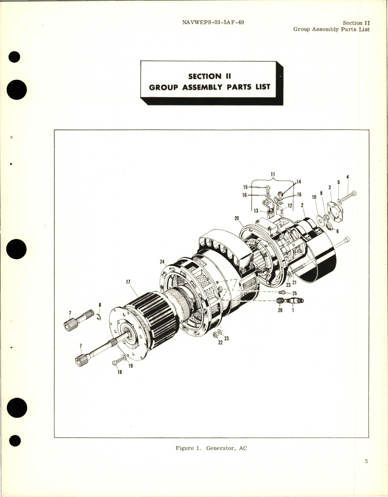 Sample page 9 from AirCorps Library document: Illustrated Parts Breakdown for AC Generator - Parts 903J820-1, A50J207-2 and A50J207-4