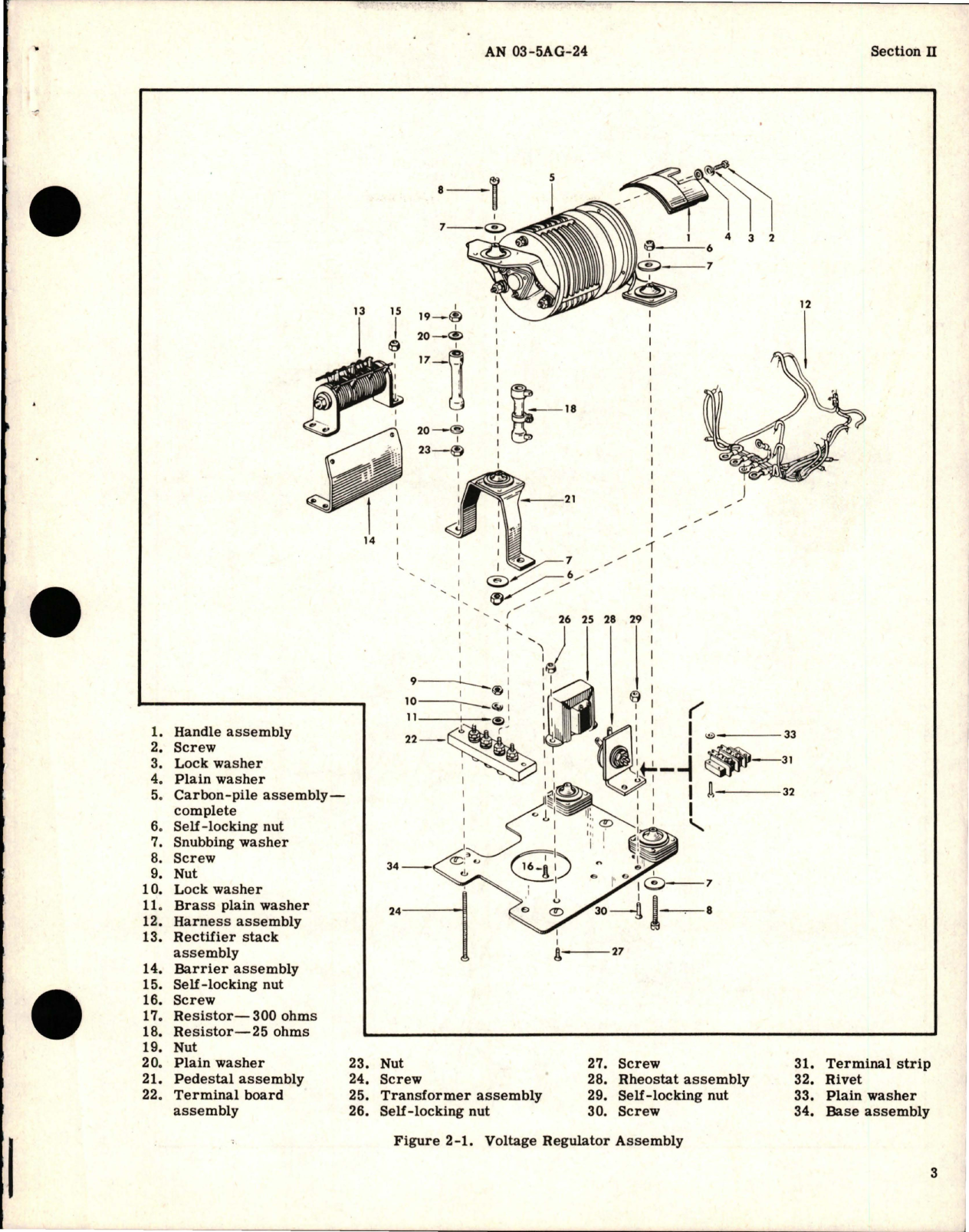 Sample page 5 from AirCorps Library document: Overhaul Instructions for Voltage Regulators - Models F45-95, F36-70, F45-51, F45-90, and JH12999-3