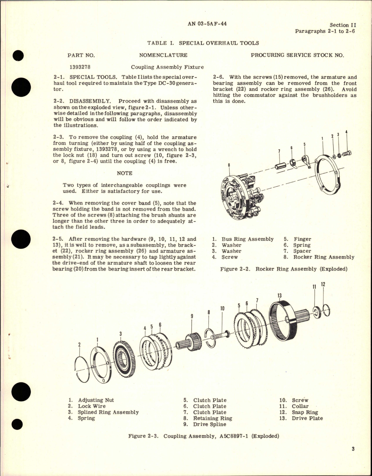 Sample page 5 from AirCorps Library document: Overhaul Instructions for DC-30 Generator - Part A19A6161 
