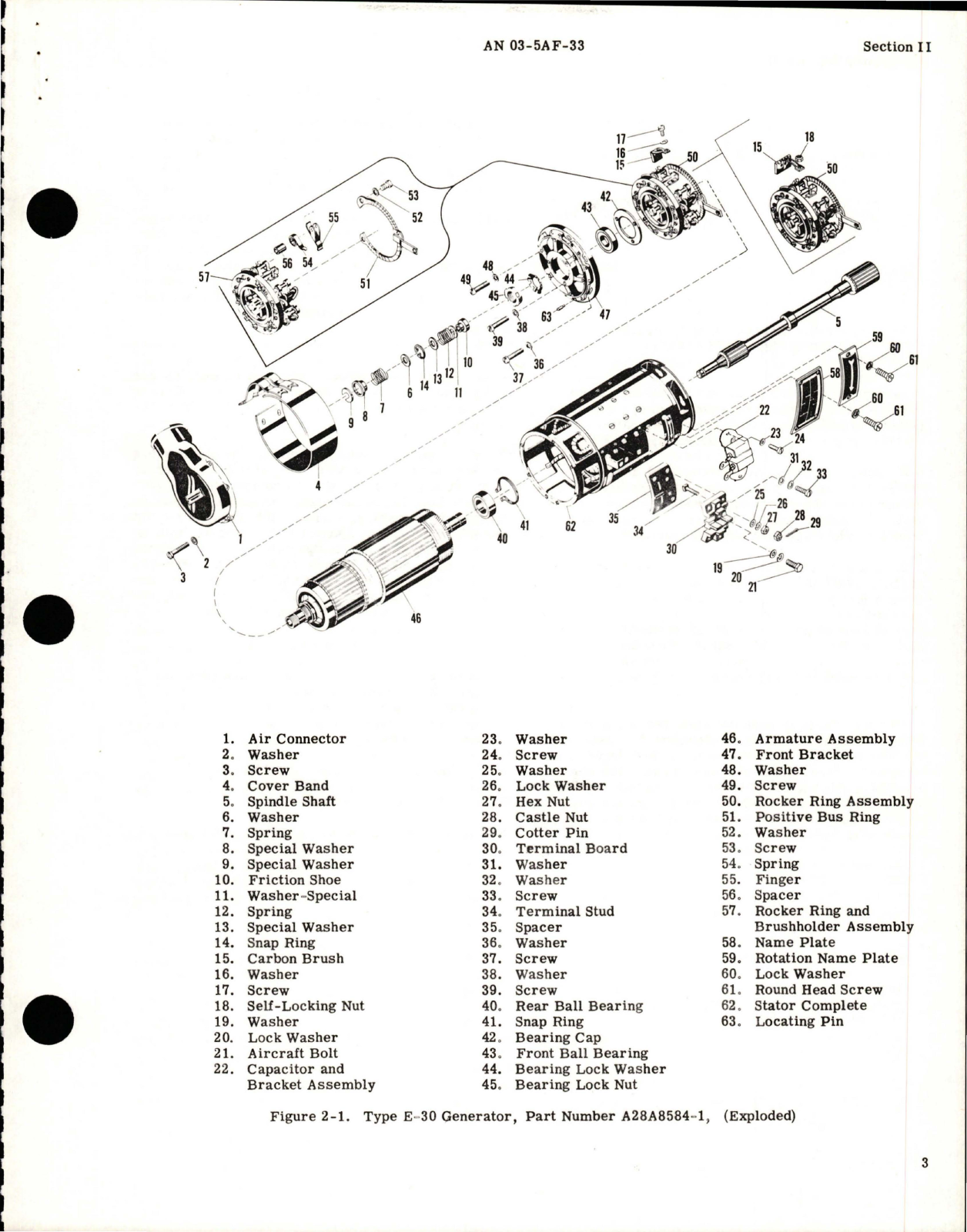 Sample page 5 from AirCorps Library document: Overhaul Instructions for DC Generator - Part A28A85841, AN 3633-1, A35A9103 and A45J247