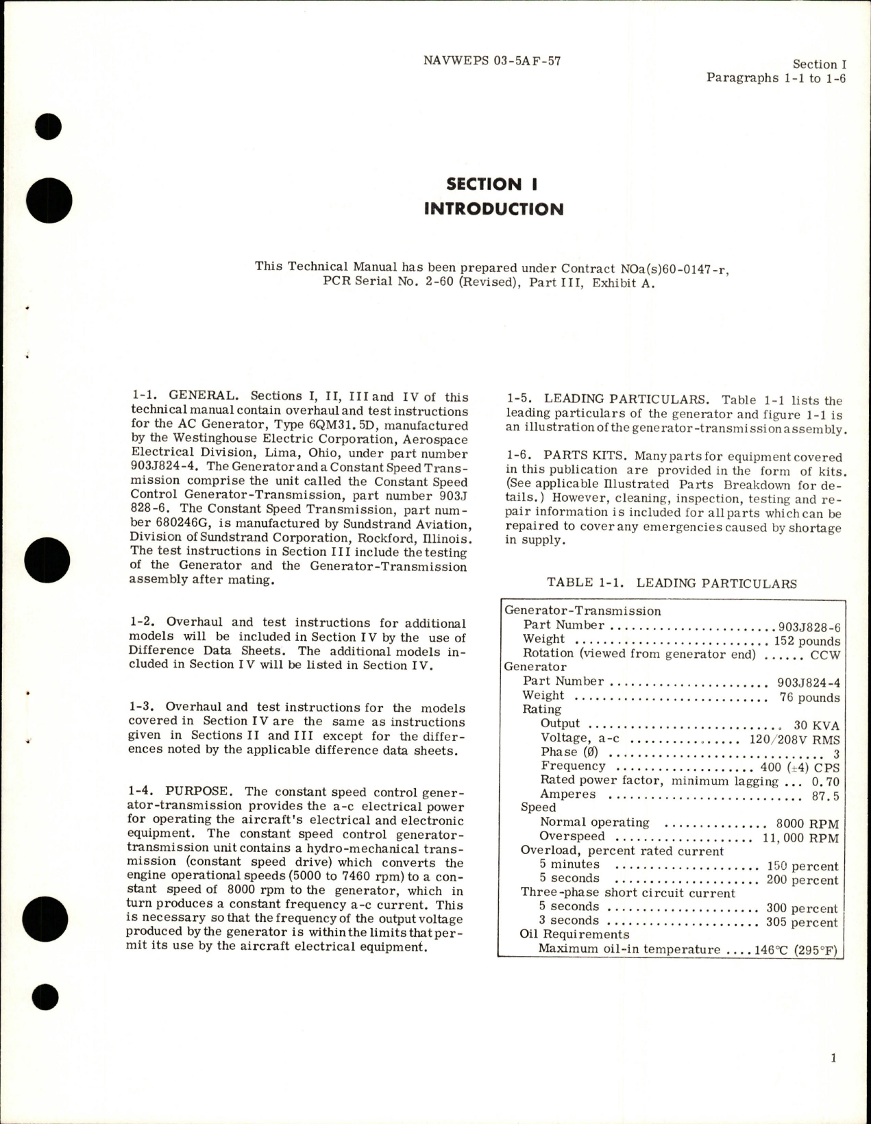 Sample page 7 from AirCorps Library document: Overhaul Instructions for AC Generator - Part 903J824-4 