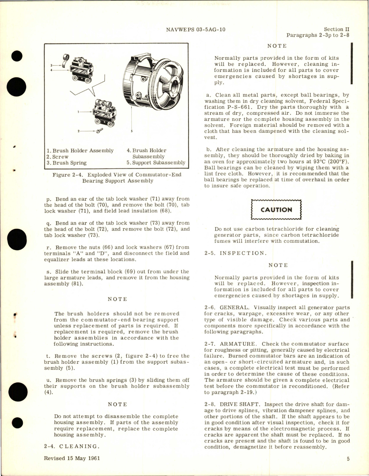 Sample page 7 from AirCorps Library document: Overhaul Instructions for Generator - Models G300, G300-3, G300-3C, G300-4A, G300-4B, G300-4BS, G300-6BT, and G300-600A