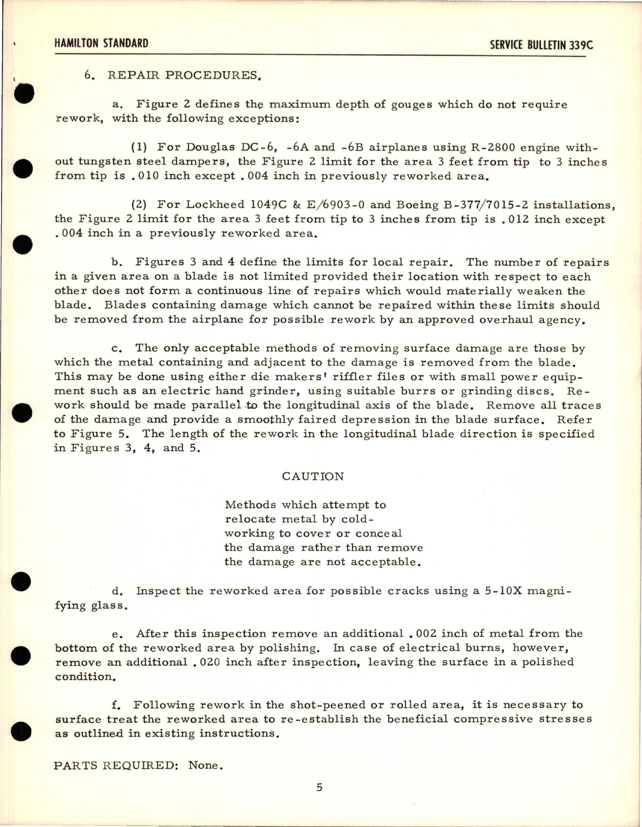 Sample page 5 from AirCorps Library document: Line Maintenance of Aluminum Alloy Blades