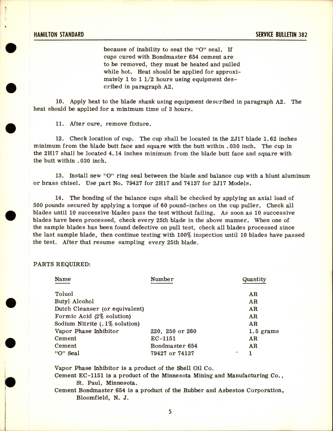 Sample page 5 from AirCorps Library document: Steel Blade Shank Bore Inspection for Corrosion