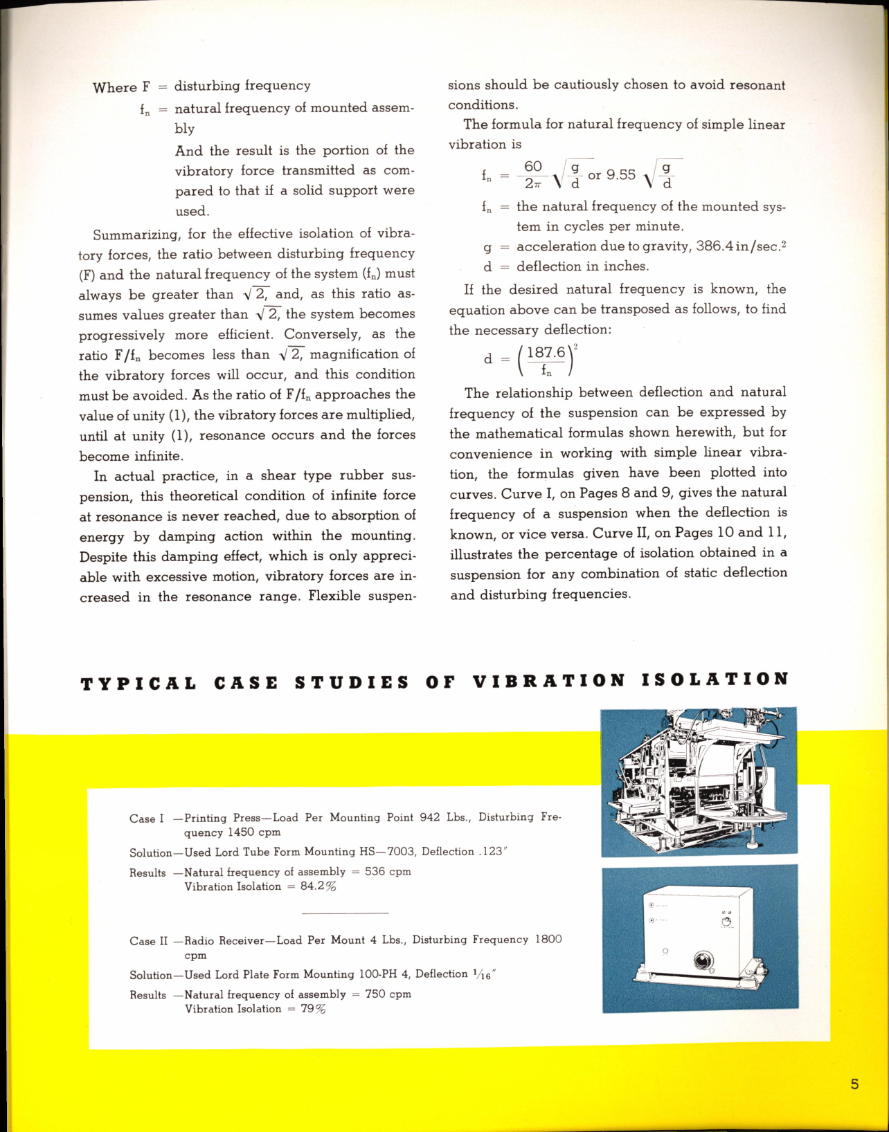 Sample page 5 from AirCorps Library document: Vibration Control - Lord Bonded Rubber Shear Type Mountings