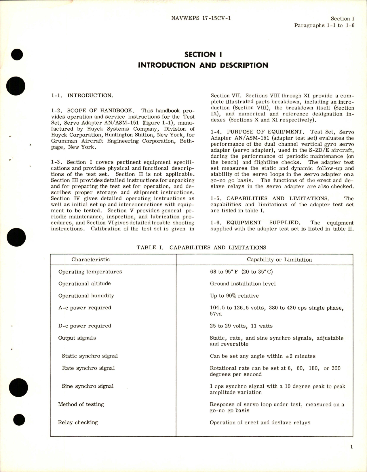 Sample page 7 from AirCorps Library document: Operation and Service Instructions with Illustrated Parts for Servo Adapter Test Set - ASM-151 - Part GAEC 121SEAV114