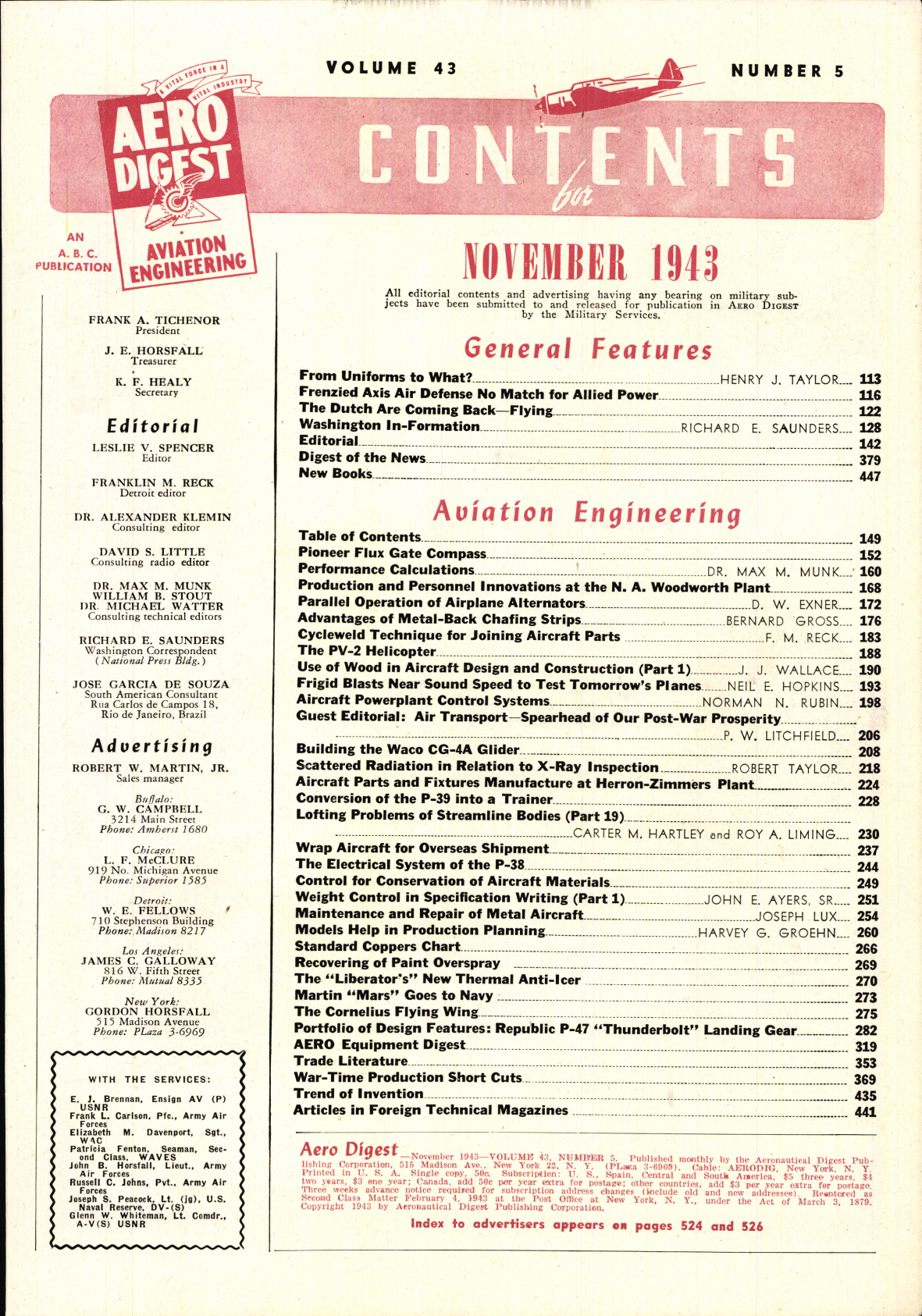 Sample page 5 from AirCorps Library document: Aero Digest  - Including Aviation Engineering - Volume 43 - Number 5