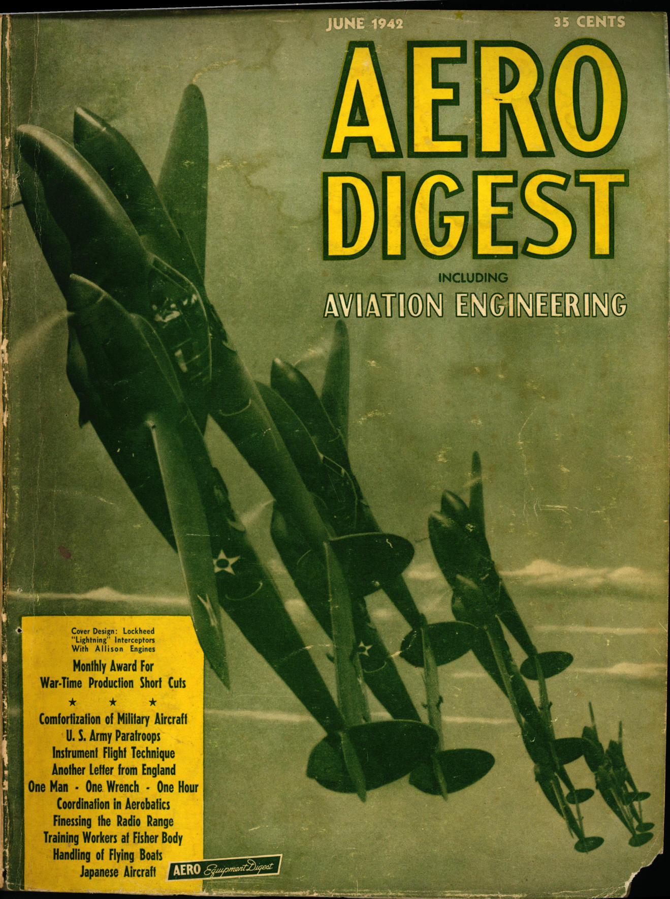 Sample page 1 from AirCorps Library document: Aero Digest  - Including Aviation Engineering - Volume 40 - Number 6