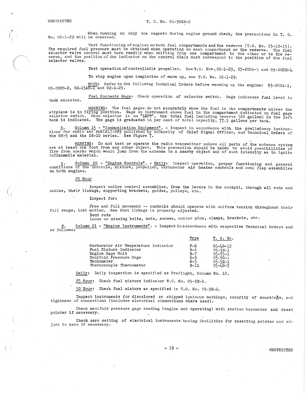 Sample page 129 from AirCorps Library document: Service Instructions - AT-10