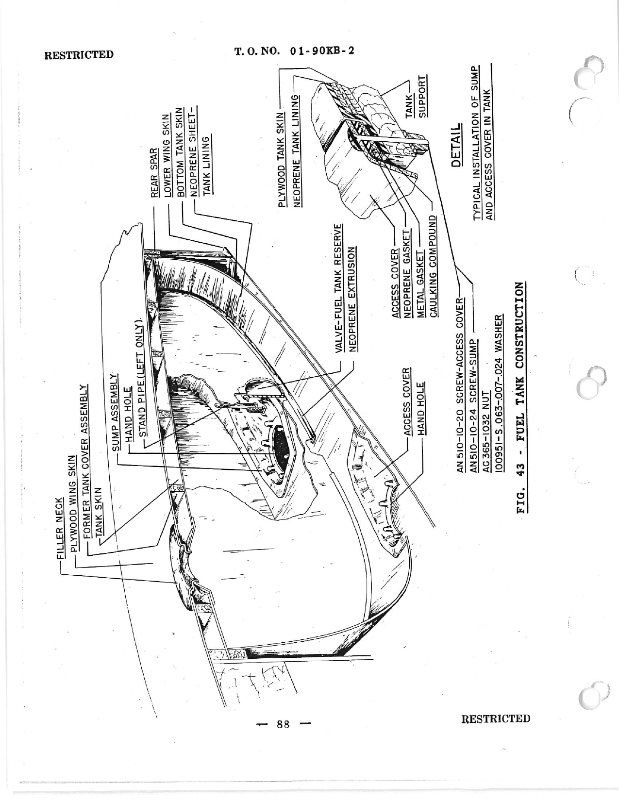 Sample page 90 from AirCorps Library document: Service Instructions - AT-10