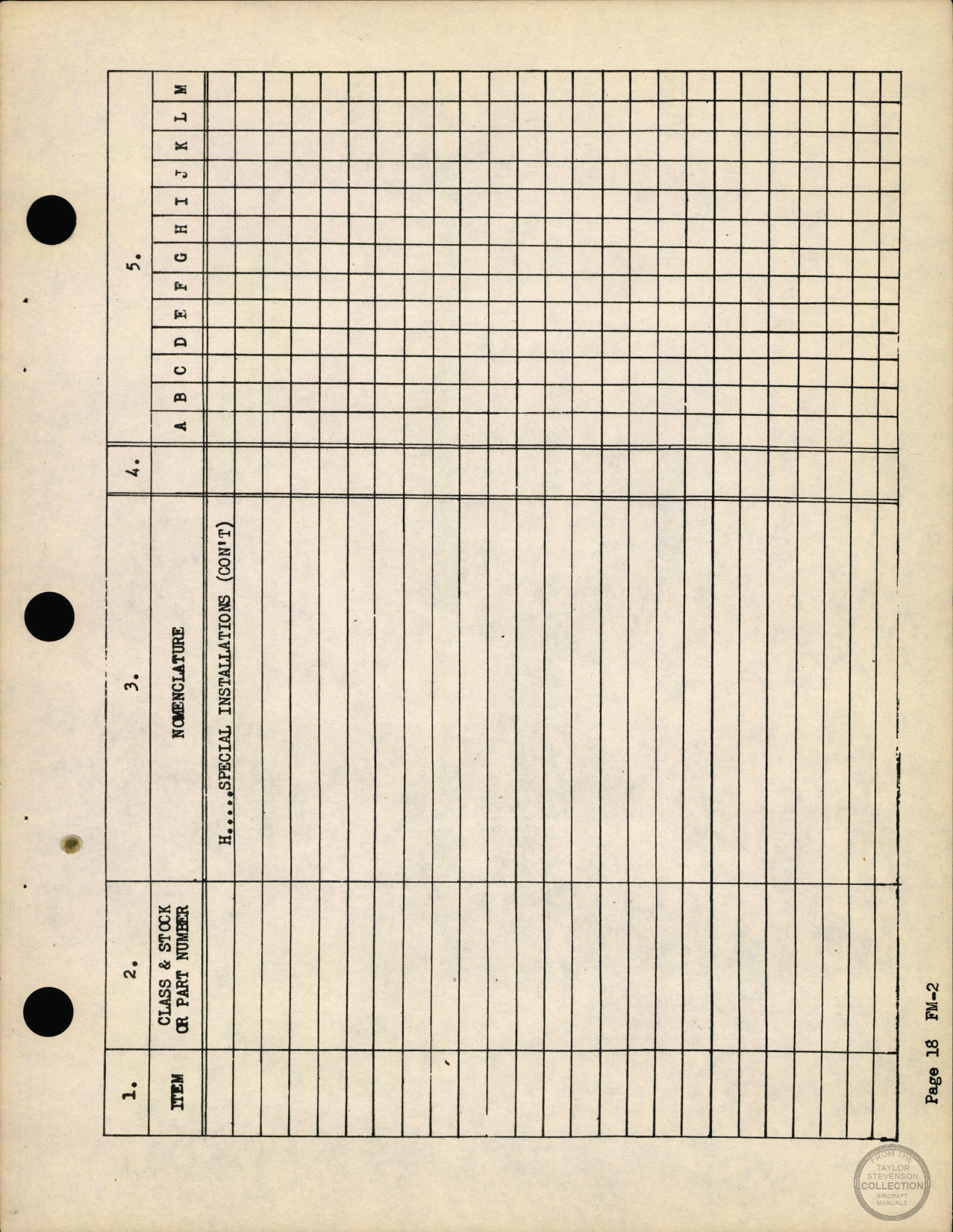 Sample page 23 from AirCorps Library document: Bureau of Aeronautics Standard Inventory Log set (2), FM-2 Wildcat