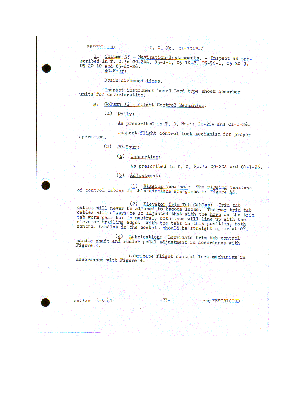 Sample page 30 from AirCorps Library document: Service Instructions - PT-13