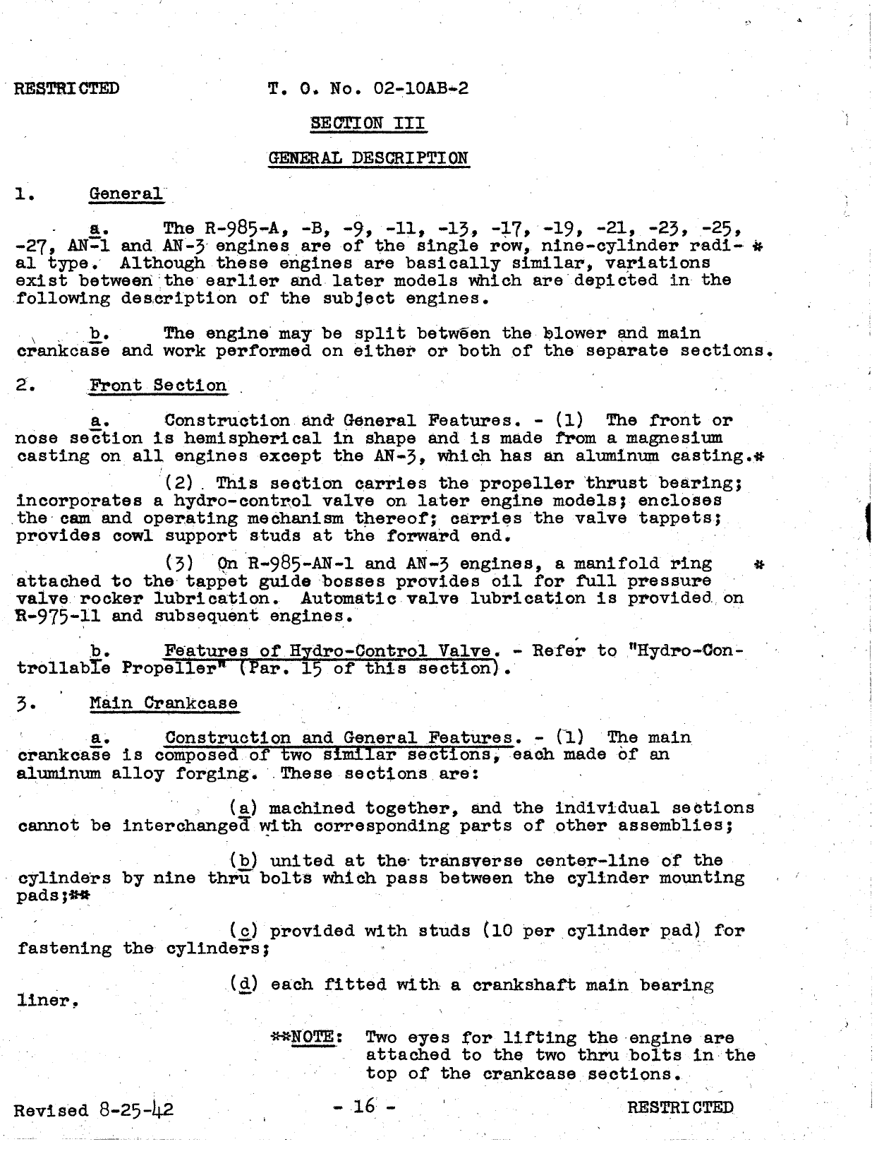 Sample page 18 from AirCorps Library document: Service Instructions - Engine - R-985