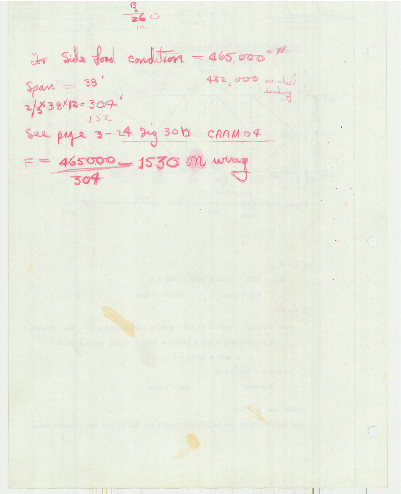 Sample page 42 from AirCorps Library document: Report 162, Fuselage Analysis for Seaplane Landing Conditions, DGA-15S