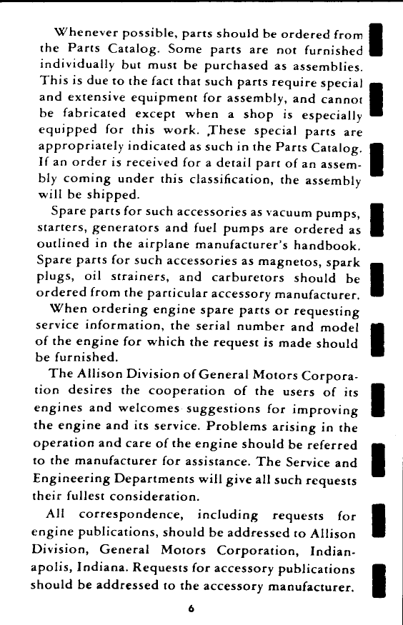 Sample page 12 from AirCorps Library document: Operators Manual for Allison Aircraft Engines