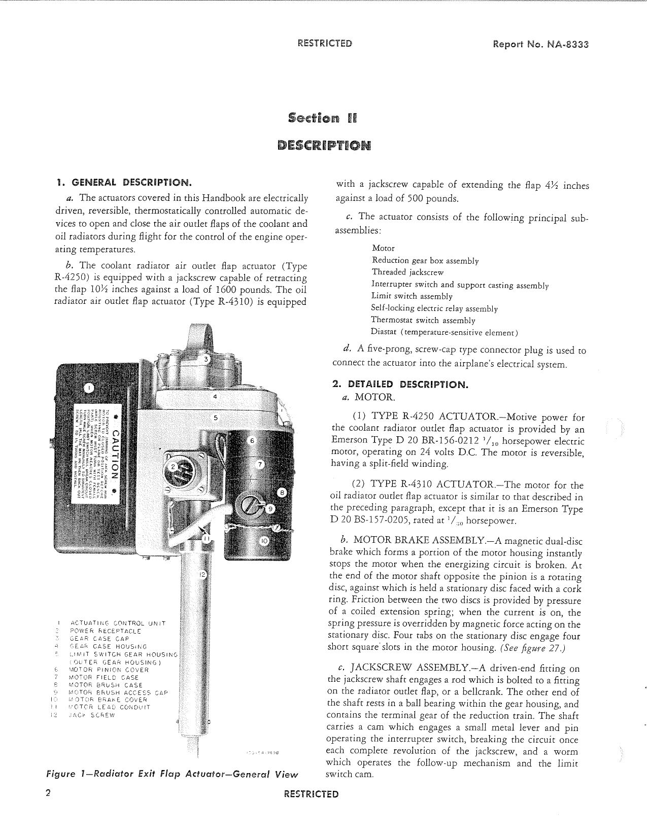 Sample page 5 from AirCorps Library document: Service Manual for Robertshaw Actuators Models R-4310 and R-4250