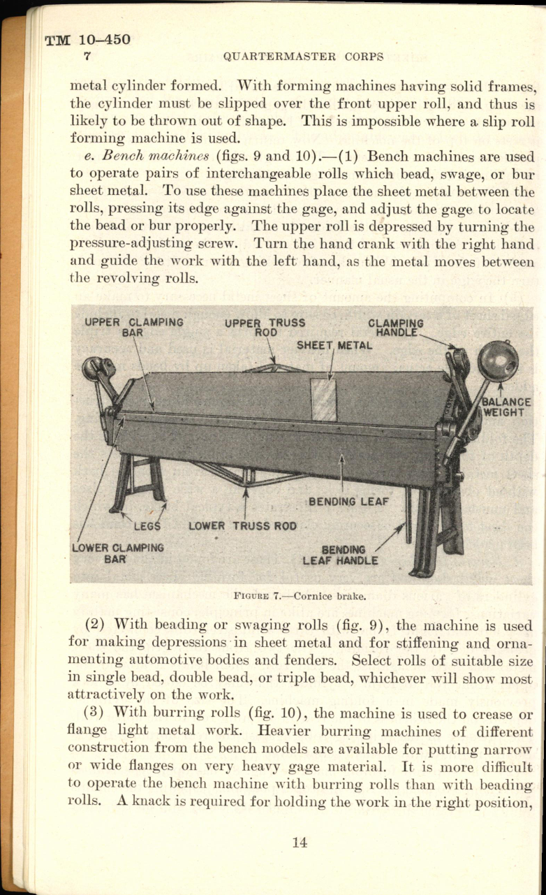 Sample page 16 from AirCorps Library document: Sheet Metal Work, Body, Fender and Radiator Repairs