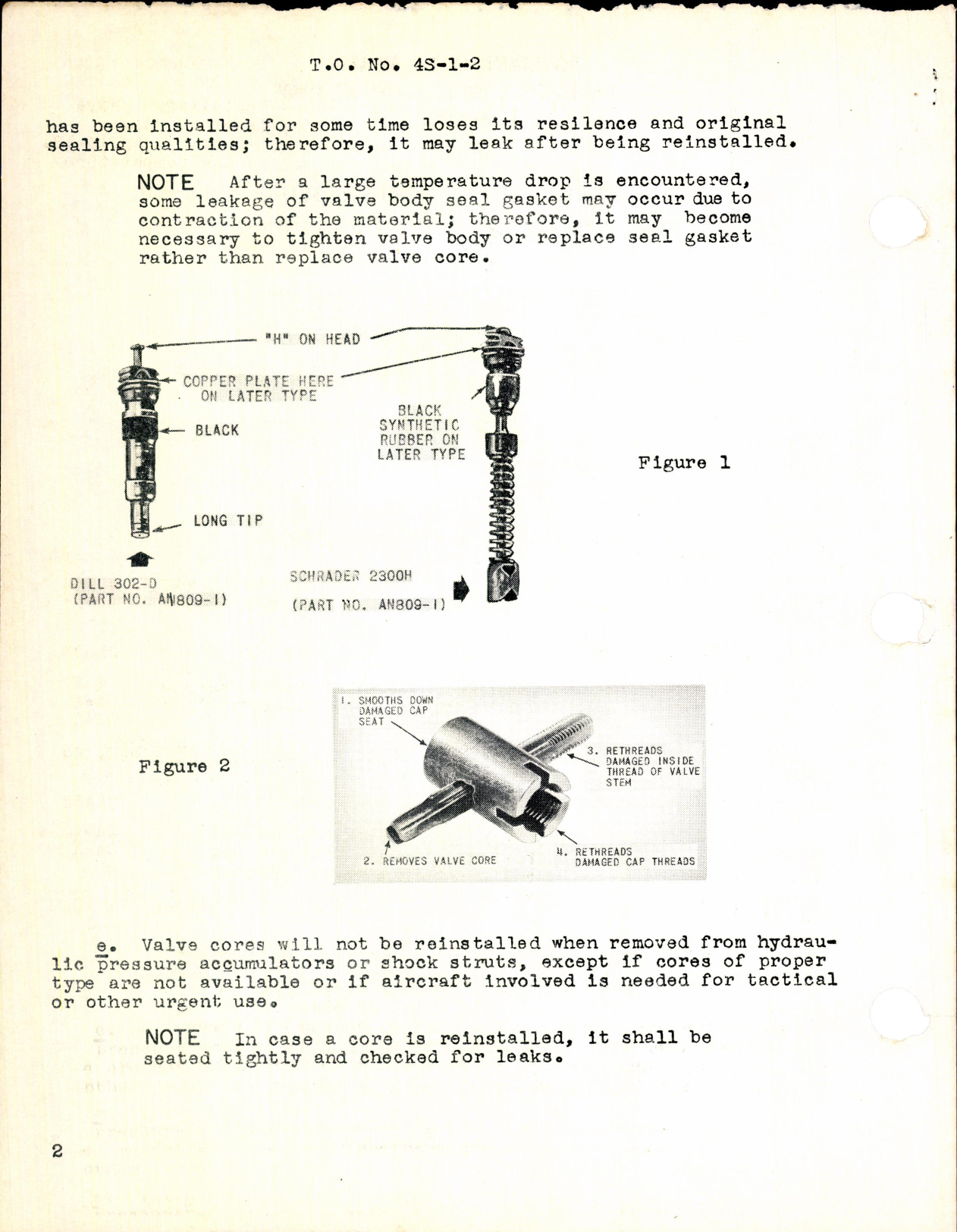 Sample page 2 from AirCorps Library document: Selection of High Pressure Air Valve Cores